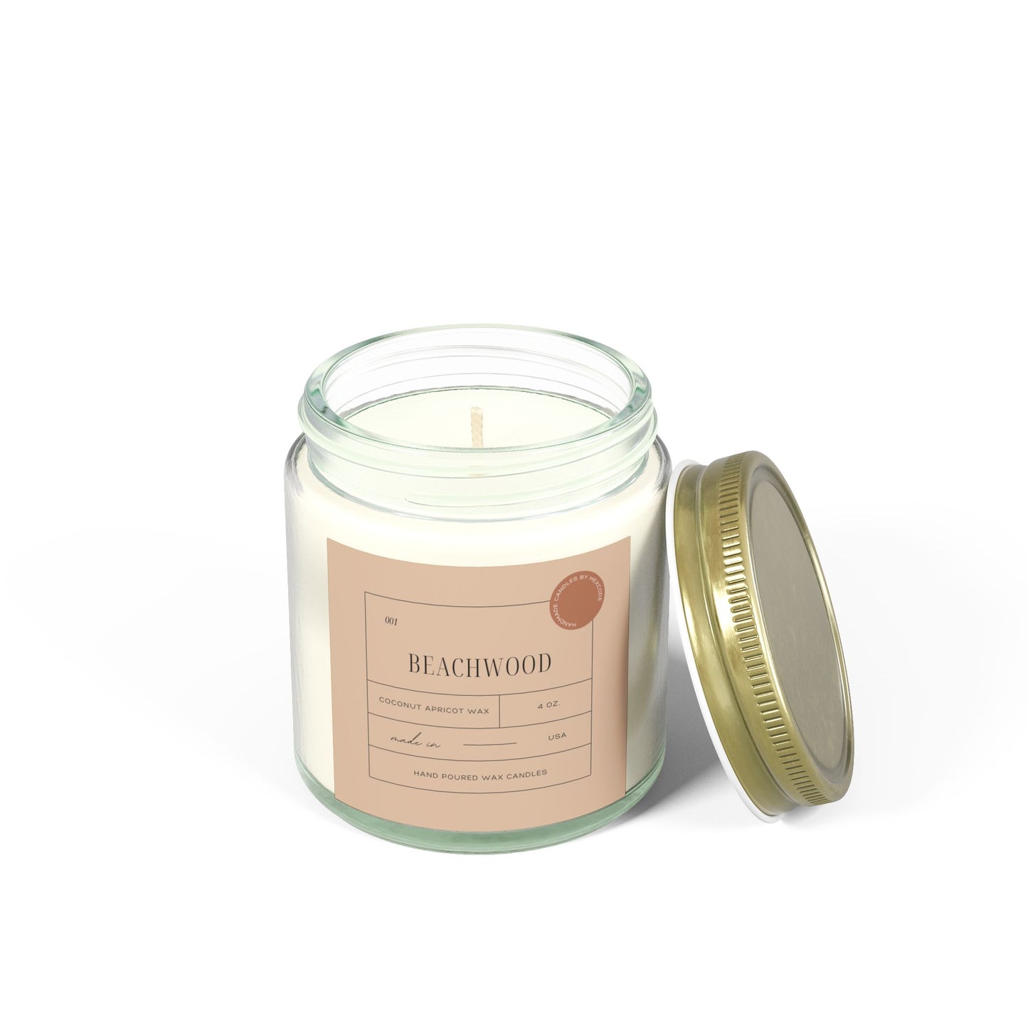 Beachwood - Coconut Apricot Scented Candle