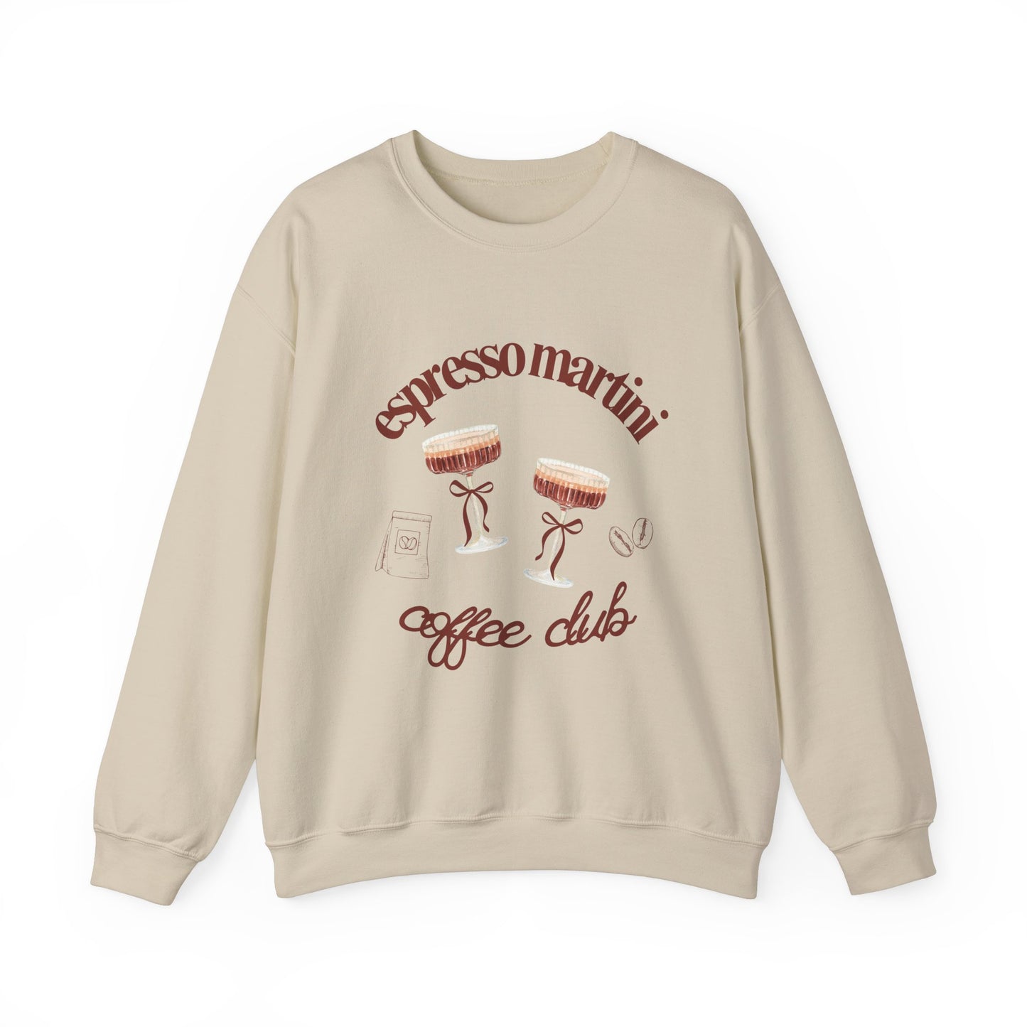 Espresso Martini Coffee Club Two Tinis Graphic Sweatshirt