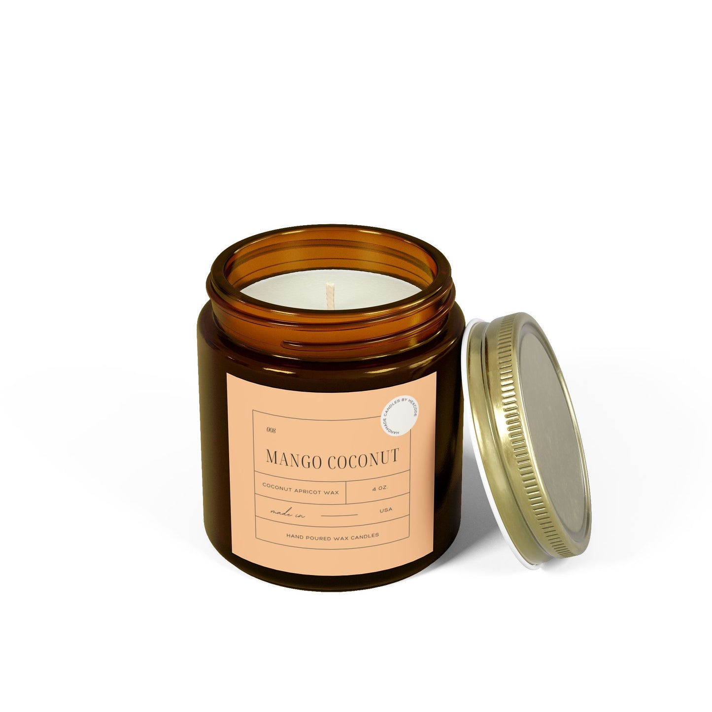 Mango Coconut - Coconut Apricot Scented Candle