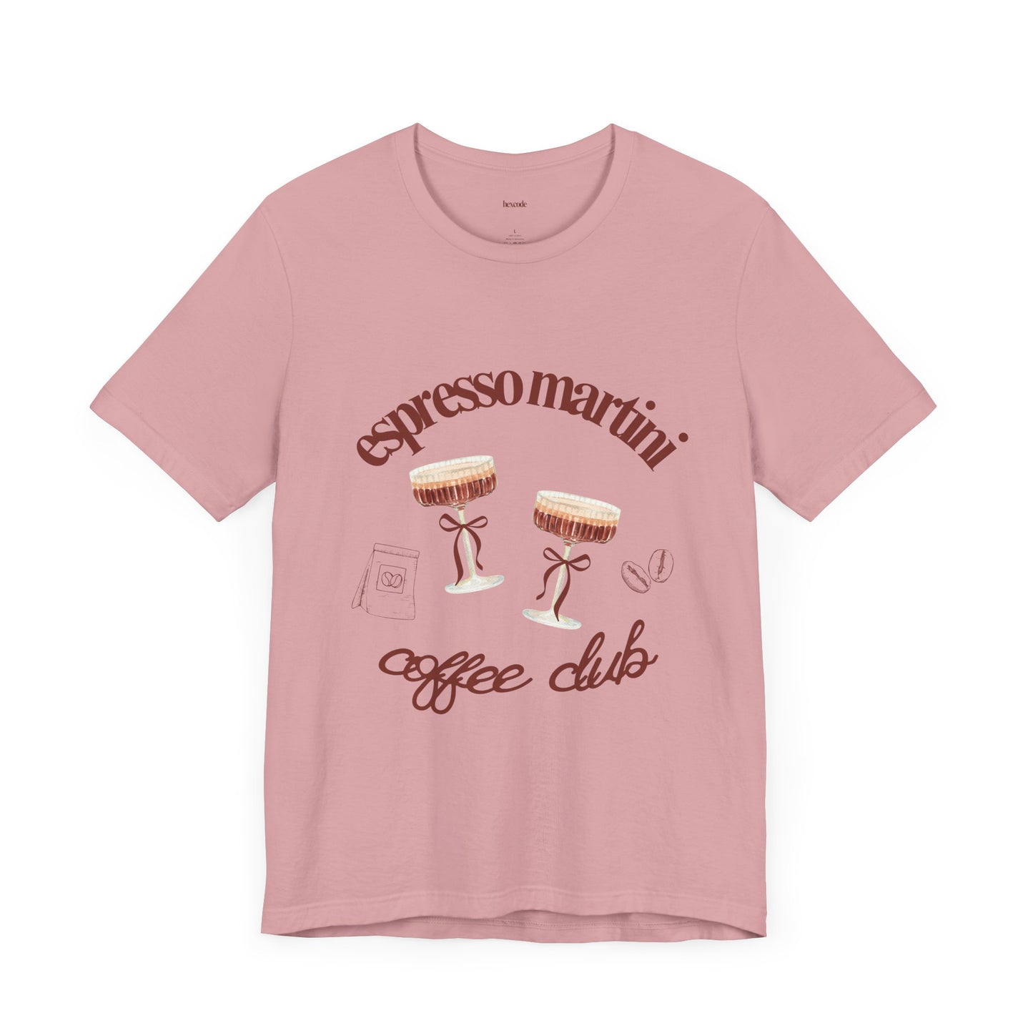 Espresso Martini Coffee Club Two Tinis Graphic Streetwear T-Shirt
