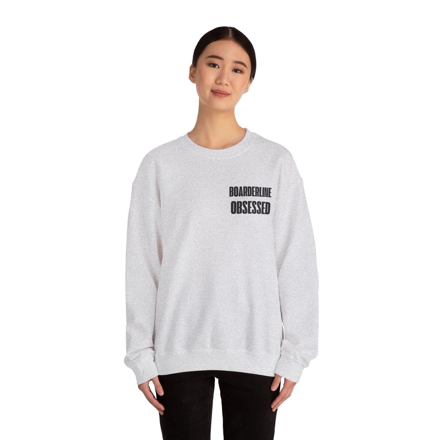 Boarderline Obsessed Graphic Snowboard Sweatshirt