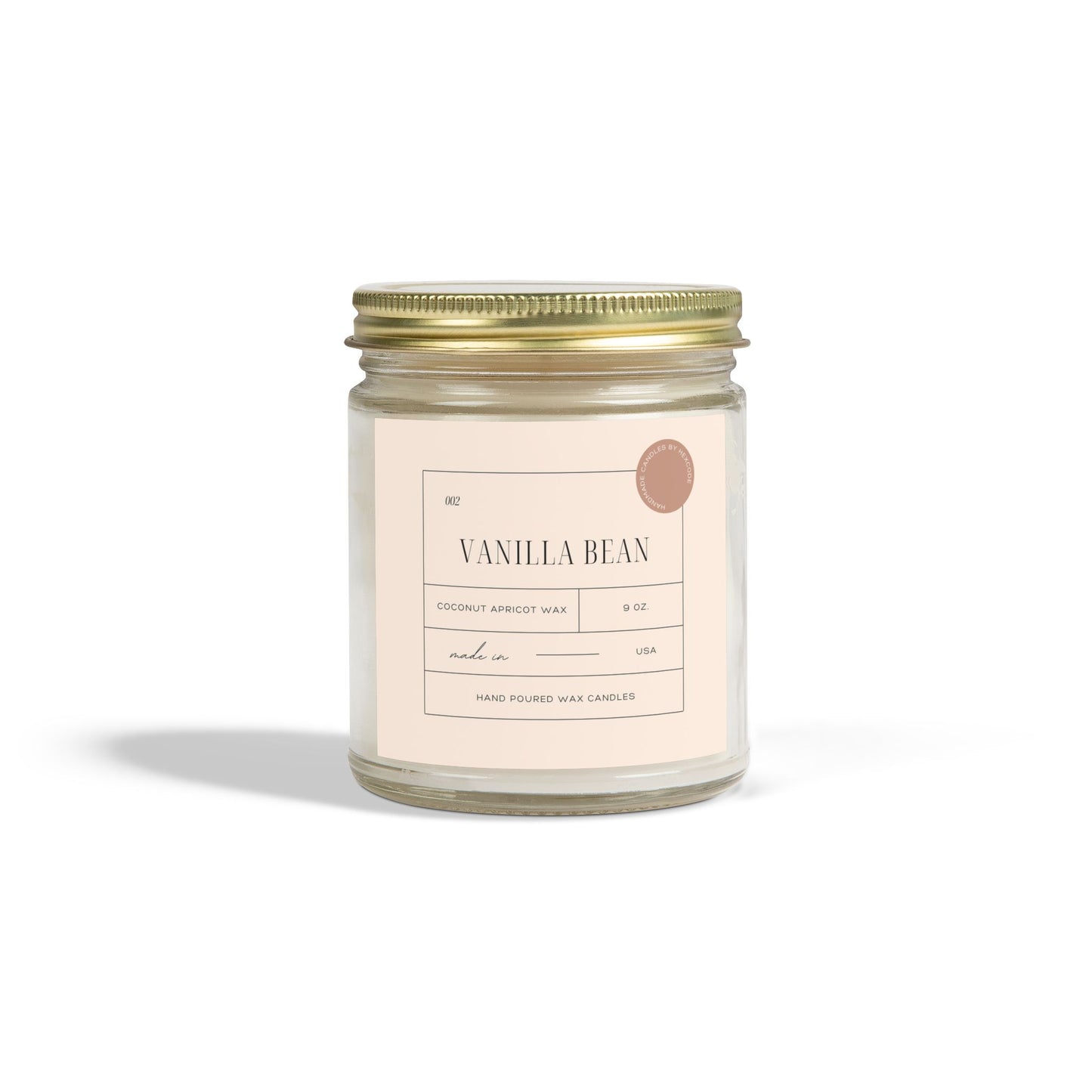 Vanilla Bean - Coconut Apricot Wax Scented Candle