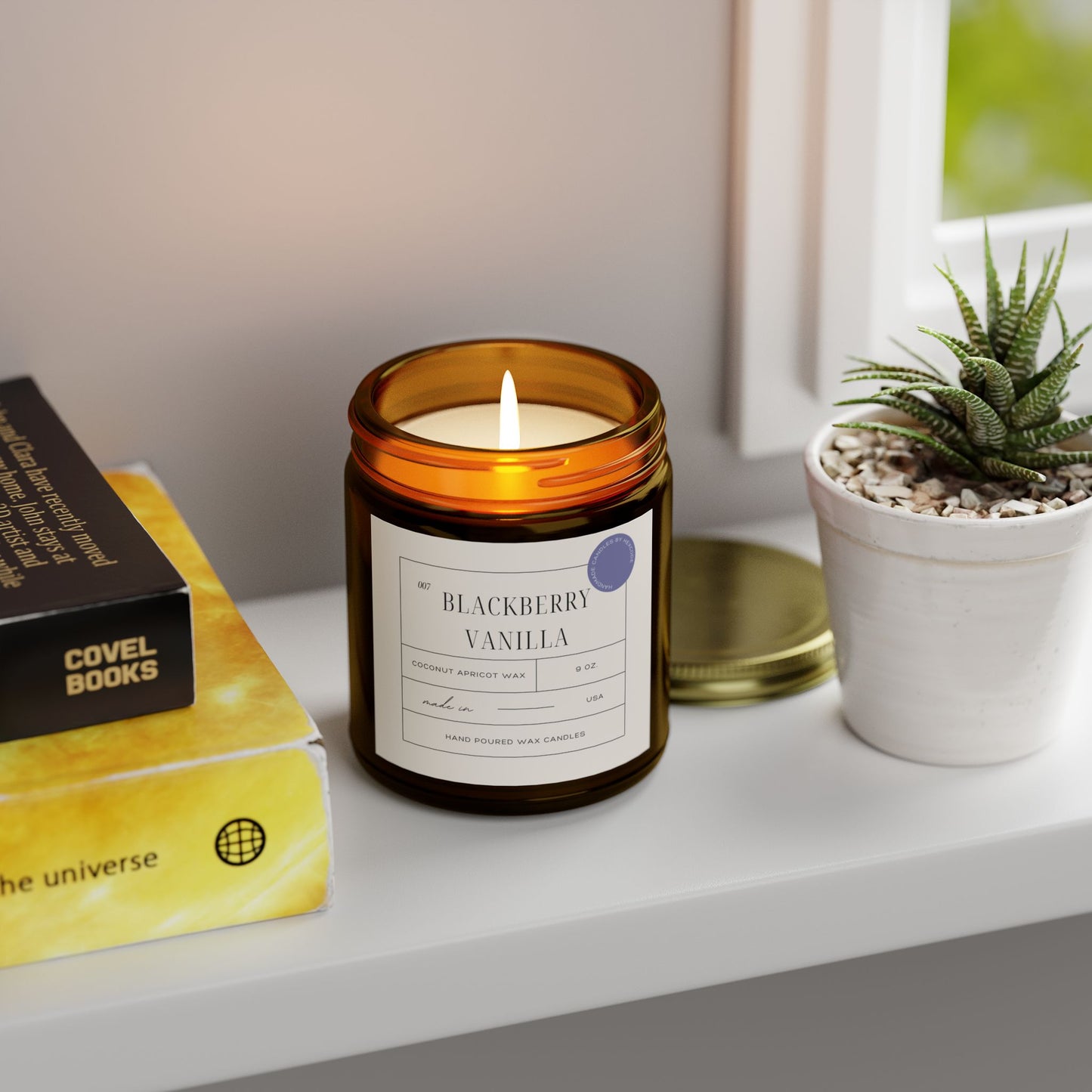 Blackberry Vanilla - Coconut Apricot Scented Candle