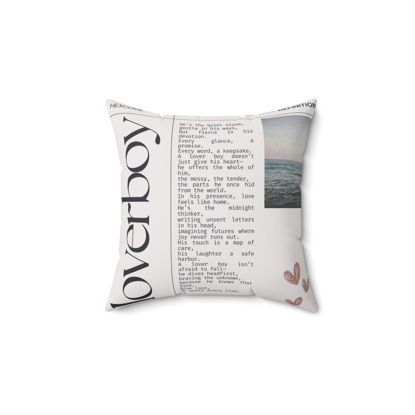 Lovergirl Loverboy Decor Pillow