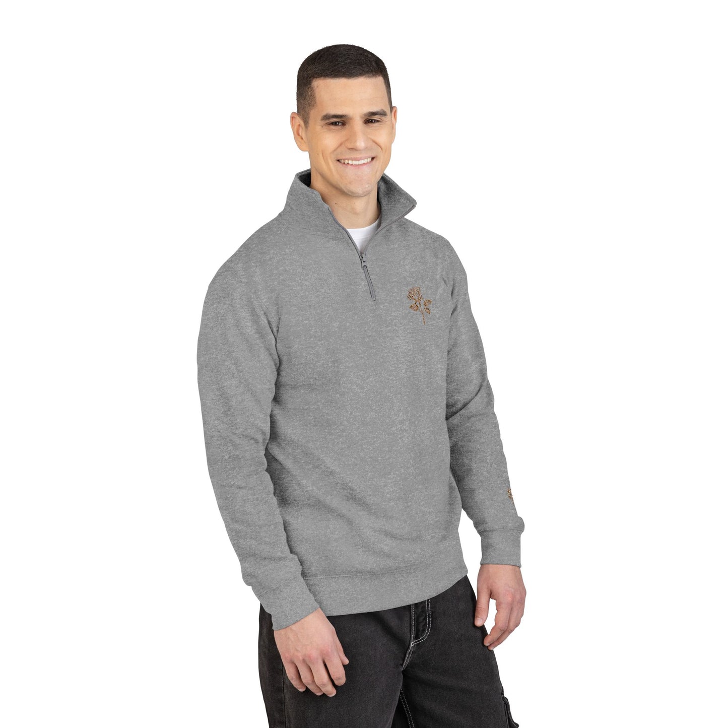 Hexcode Rose Embroidered Unisex Fleece Pullover