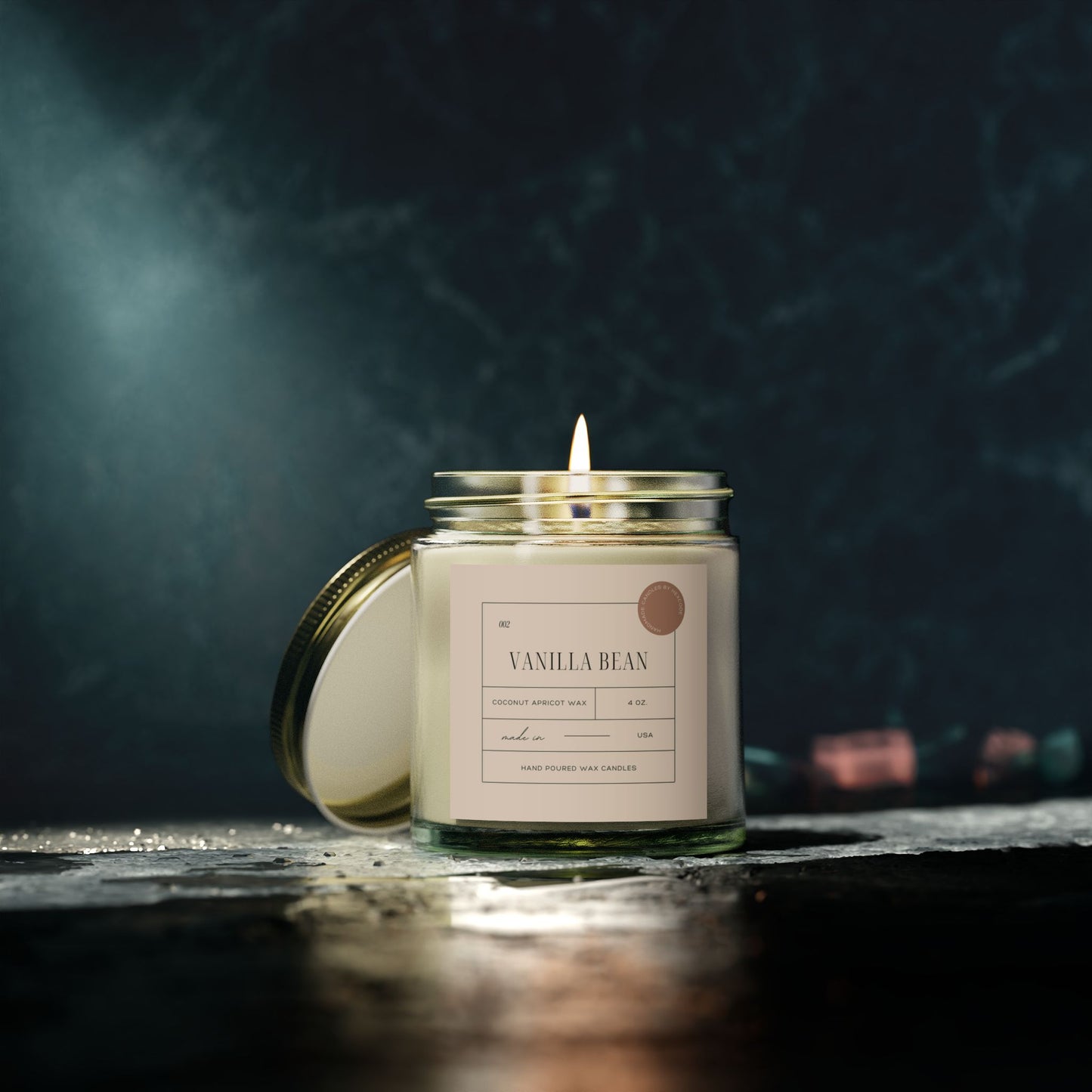 Vanilla Bean - Coconut Apricot Wax Scented Candle