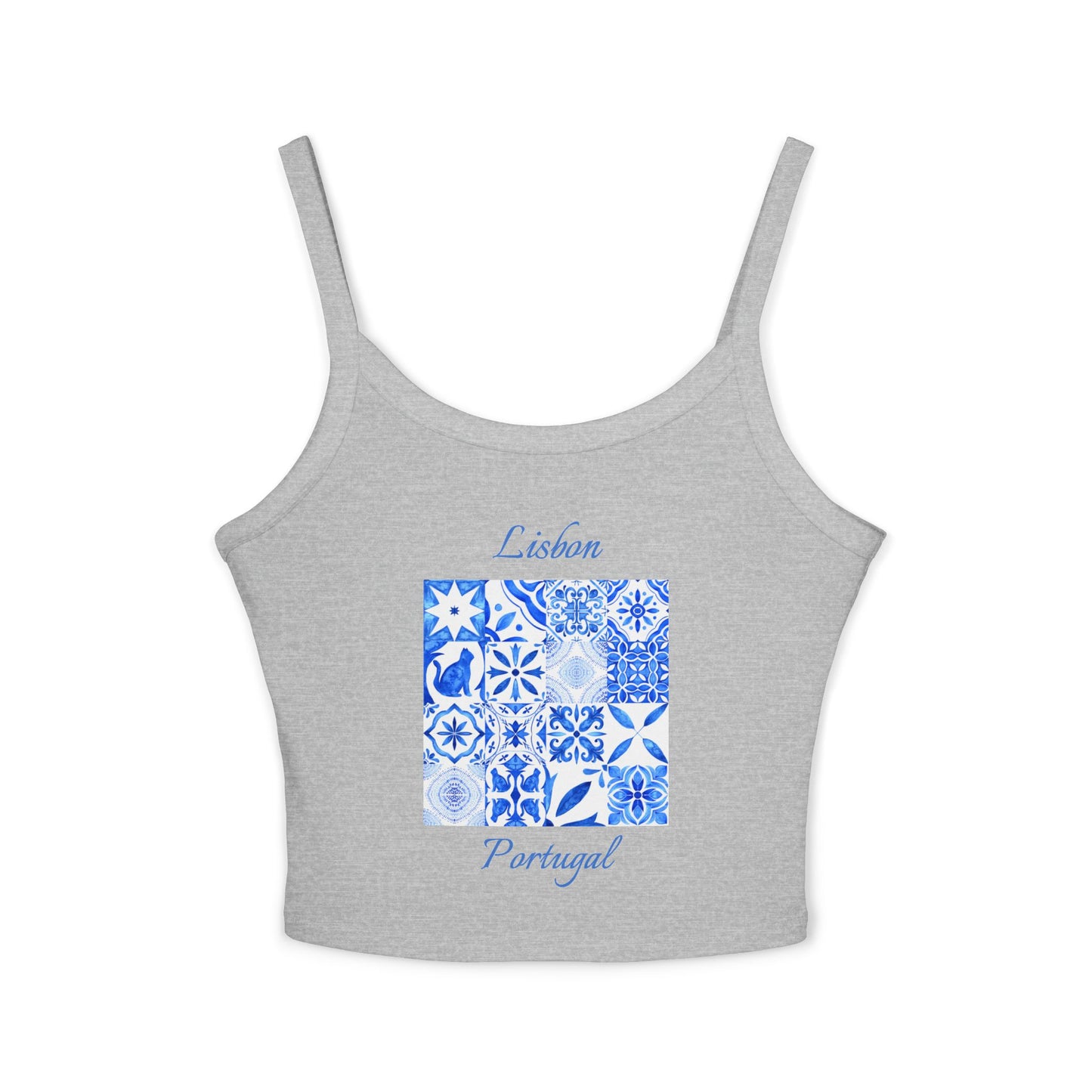 Lisbon Portugal Spaghetti Strap Tank Top