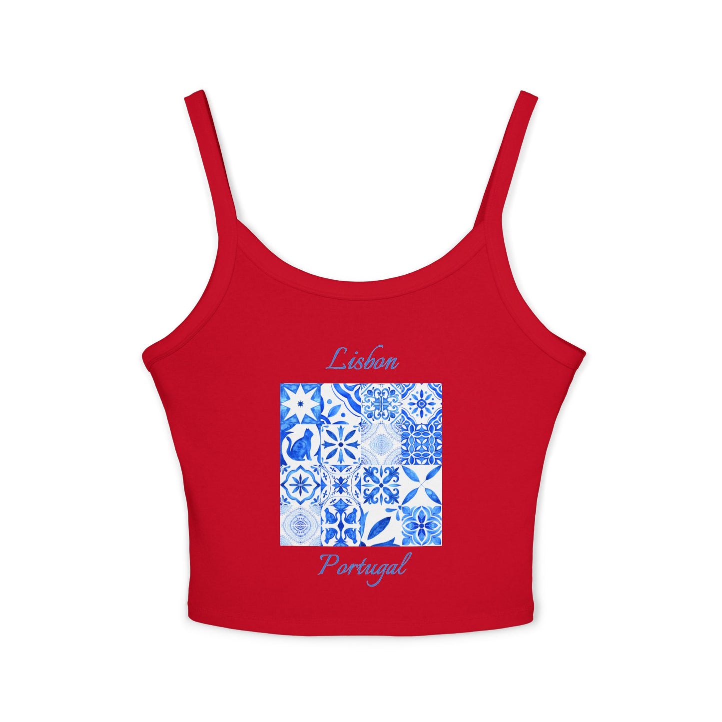 Lisbon Portugal Spaghetti Strap Tank Top