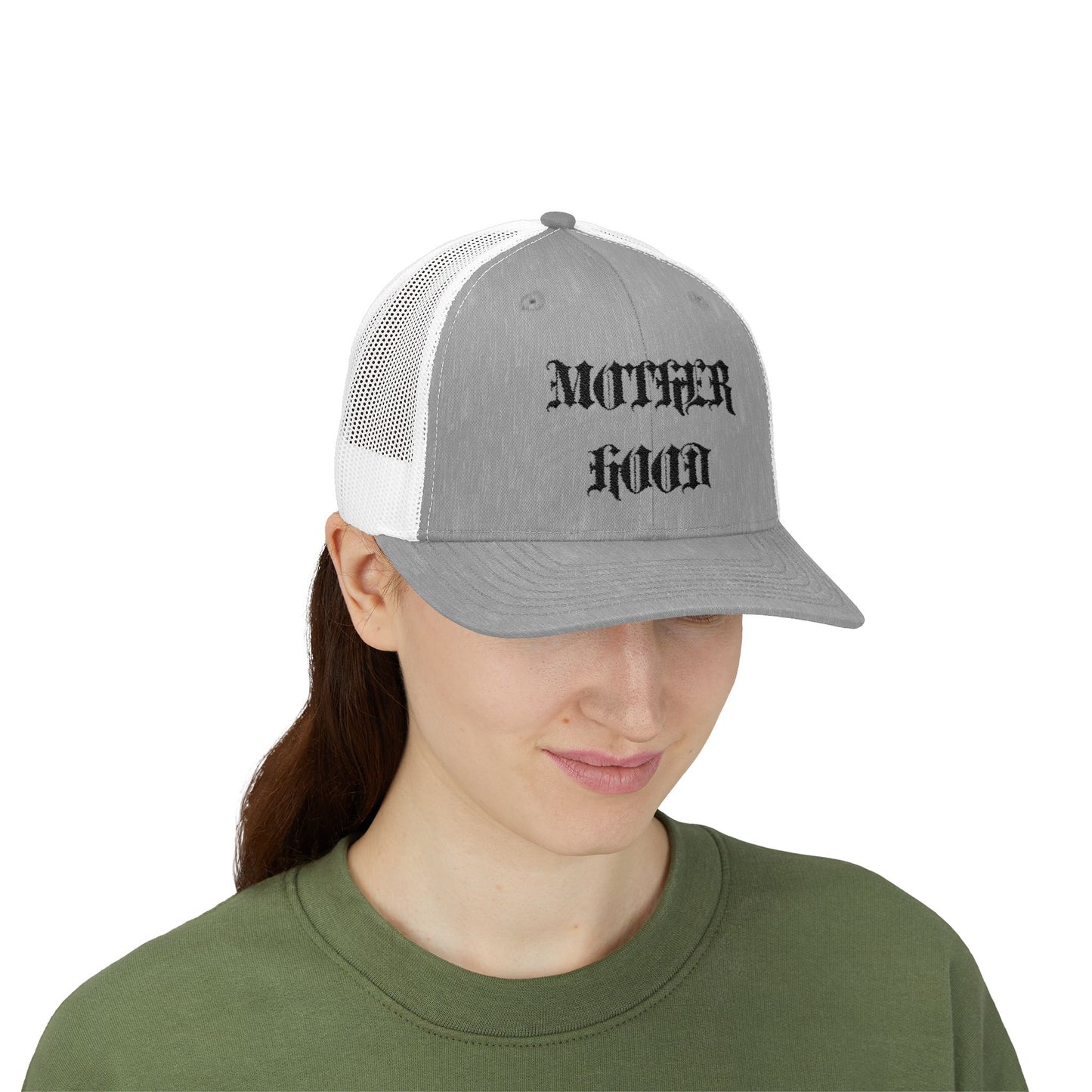 Mother Hood Embroidered Snapback Trucker Cap