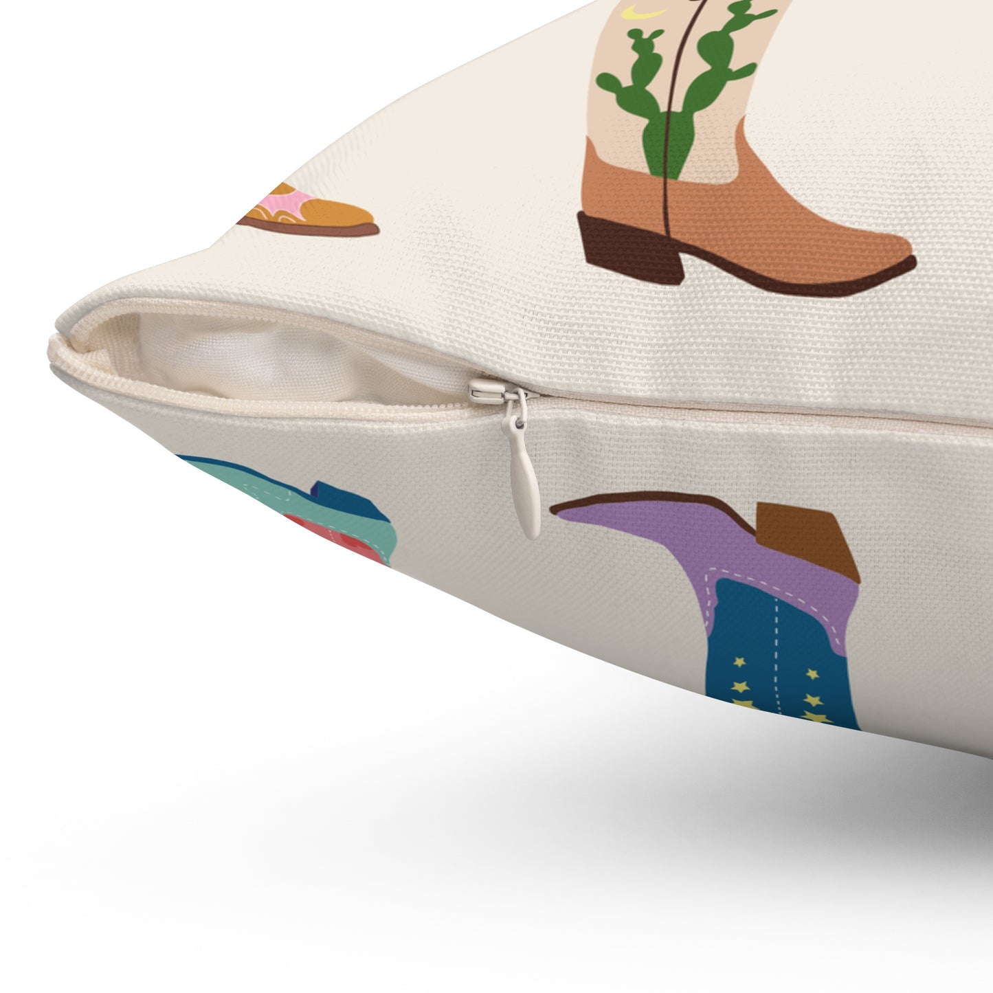 These Boots Cowboy Decor Pillow