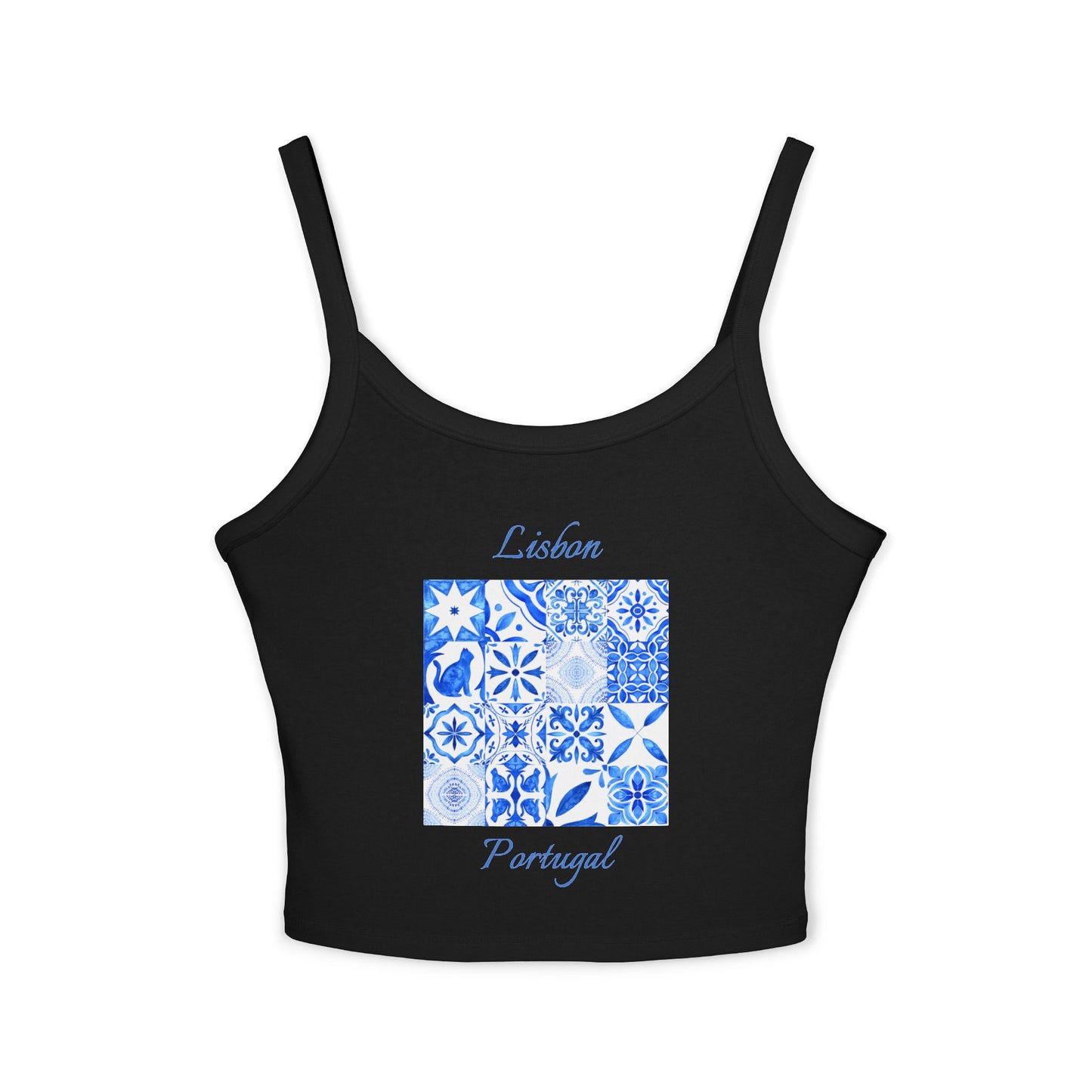 Lisbon Portugal Spaghetti Strap Tank Top