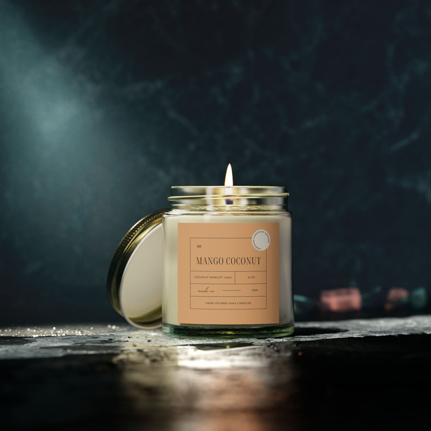 Mango Coconut - Coconut Apricot Scented Candle
