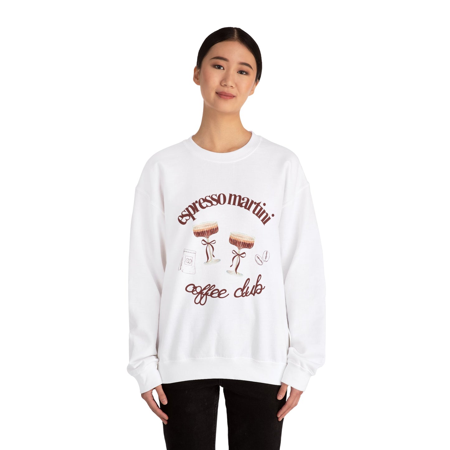 Espresso Martini Coffee Club Two Tinis Graphic Sweatshirt
