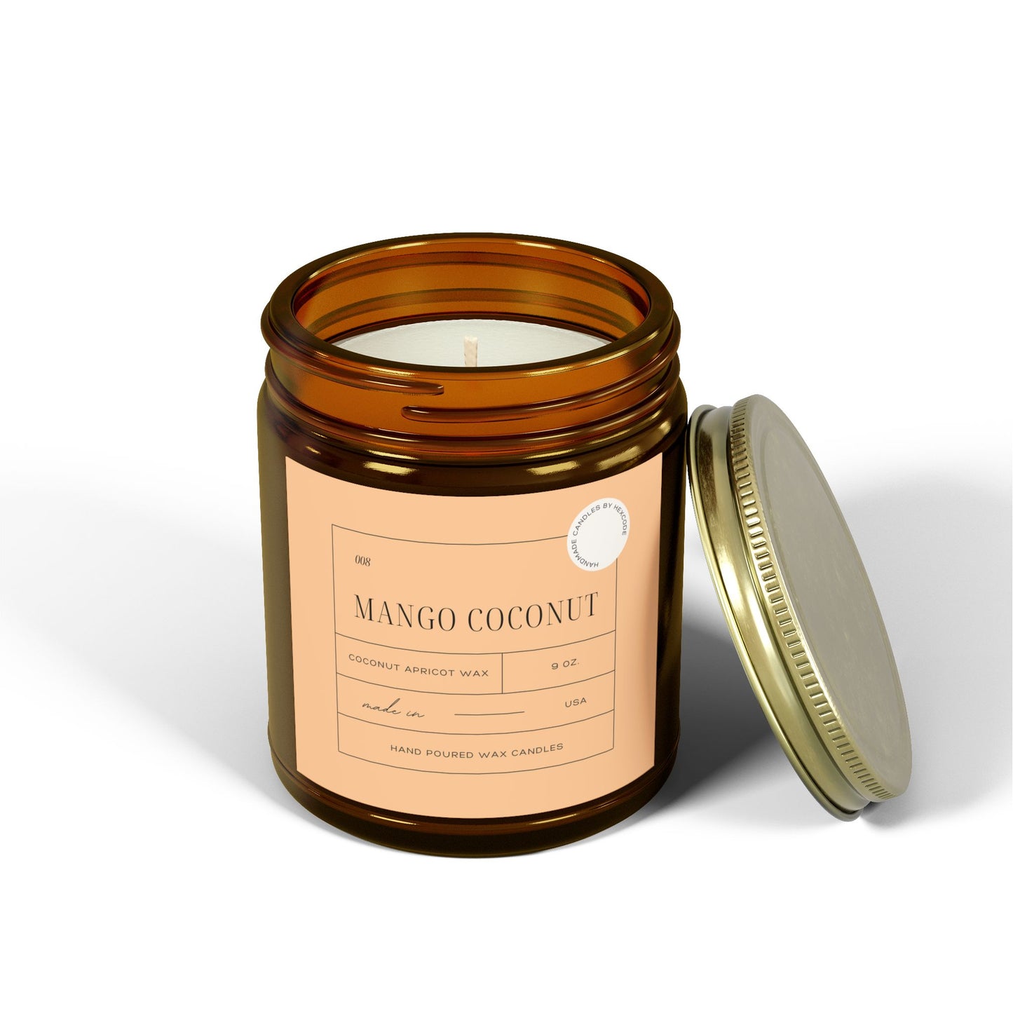 Mango Coconut - Coconut Apricot Scented Candle