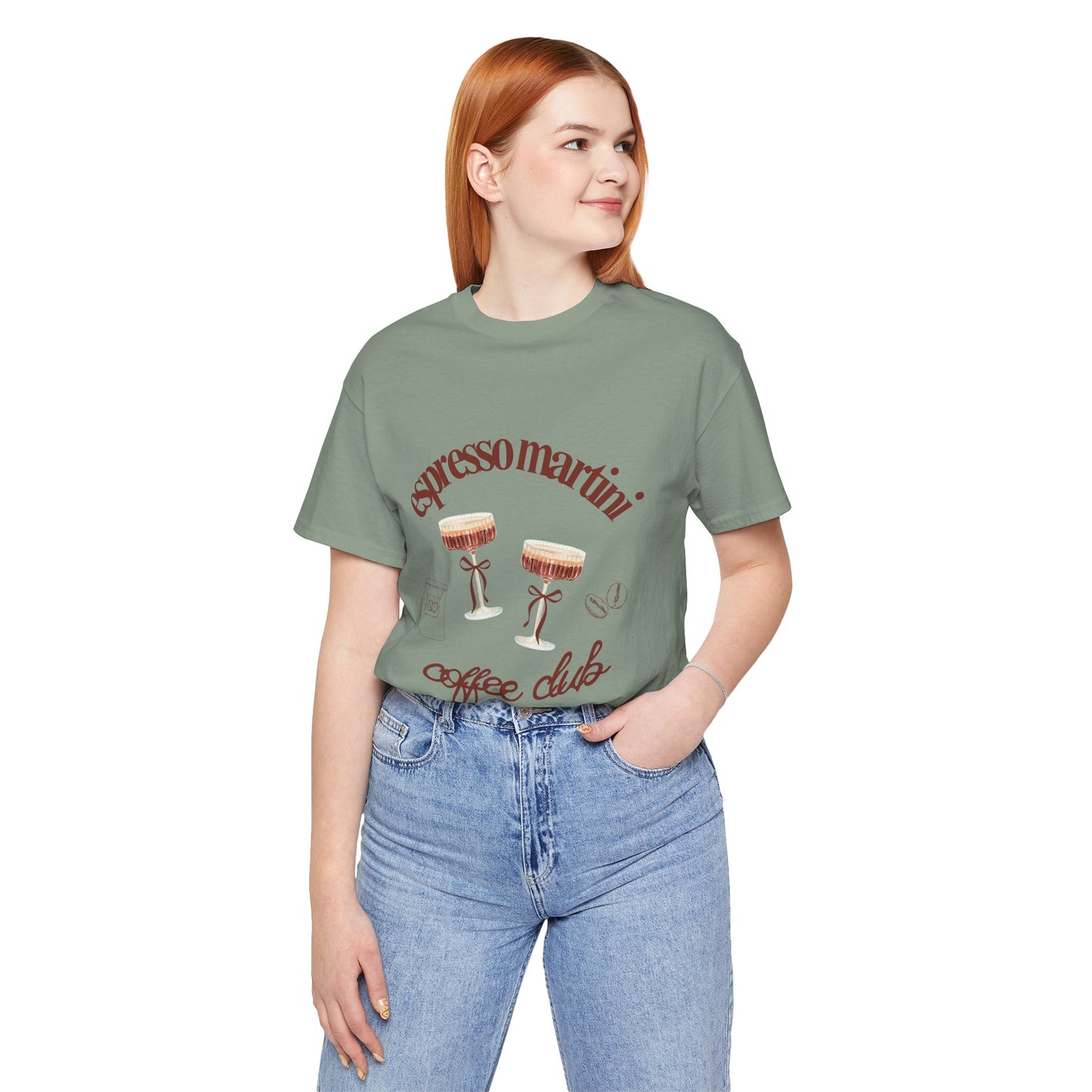 Espresso Martini Coffee Club Two Tinis Graphic Streetwear T-Shirt