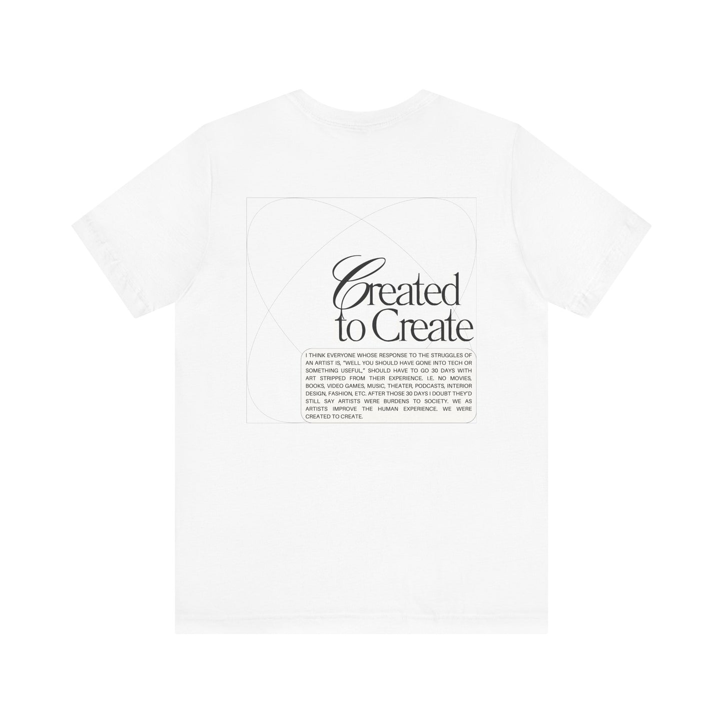 Created to Create Streetwear T-Shirt
