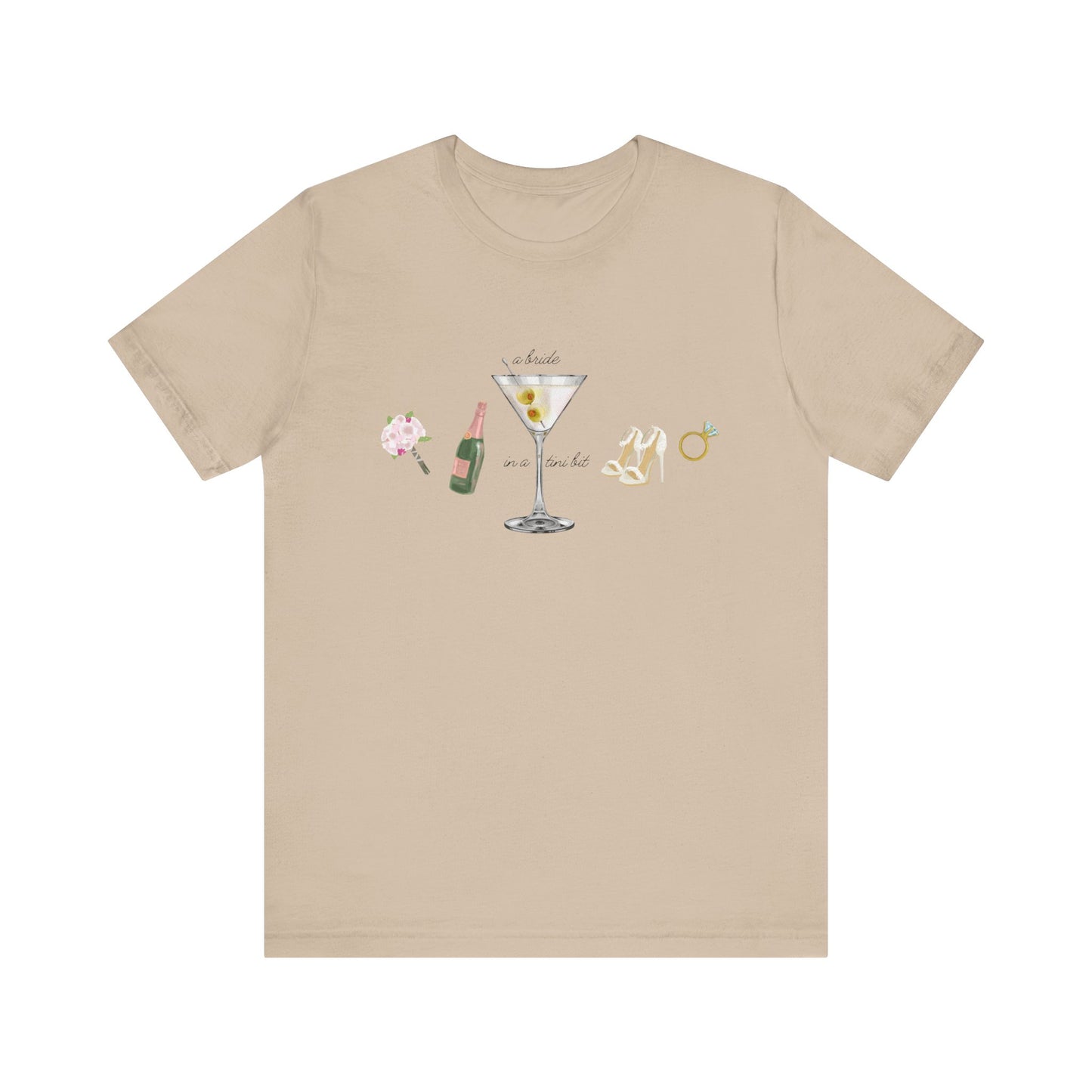 A Bride in a Tini Bit T-Shirt