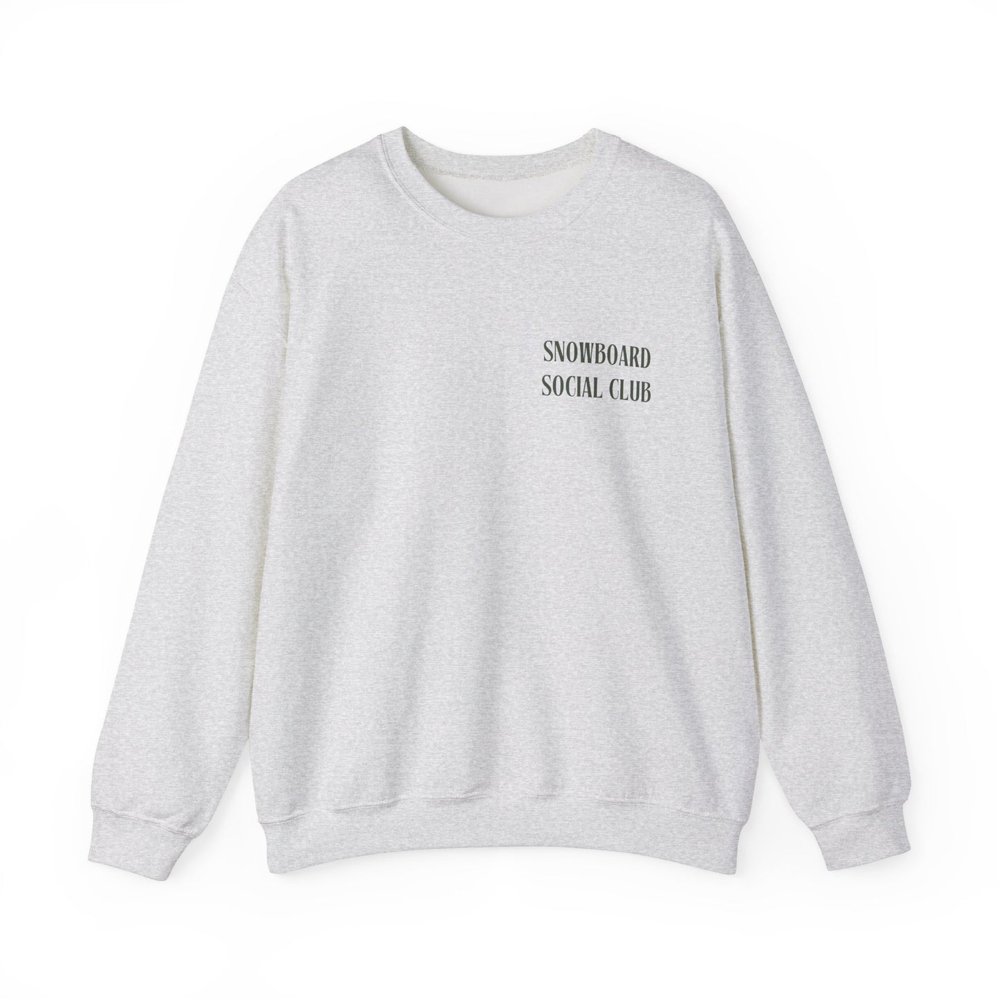 Snowboard Social Club Graphic Snowboard Sweatshirt, Powder to the People Ski Sweatshirt, Unisex Snowboarder Shirt, Snowboarding Gift