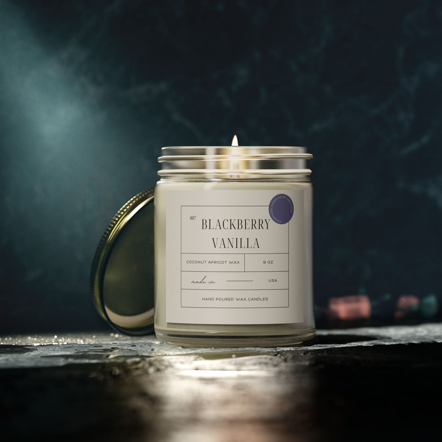 Blackberry Vanilla - Coconut Apricot Scented Candle