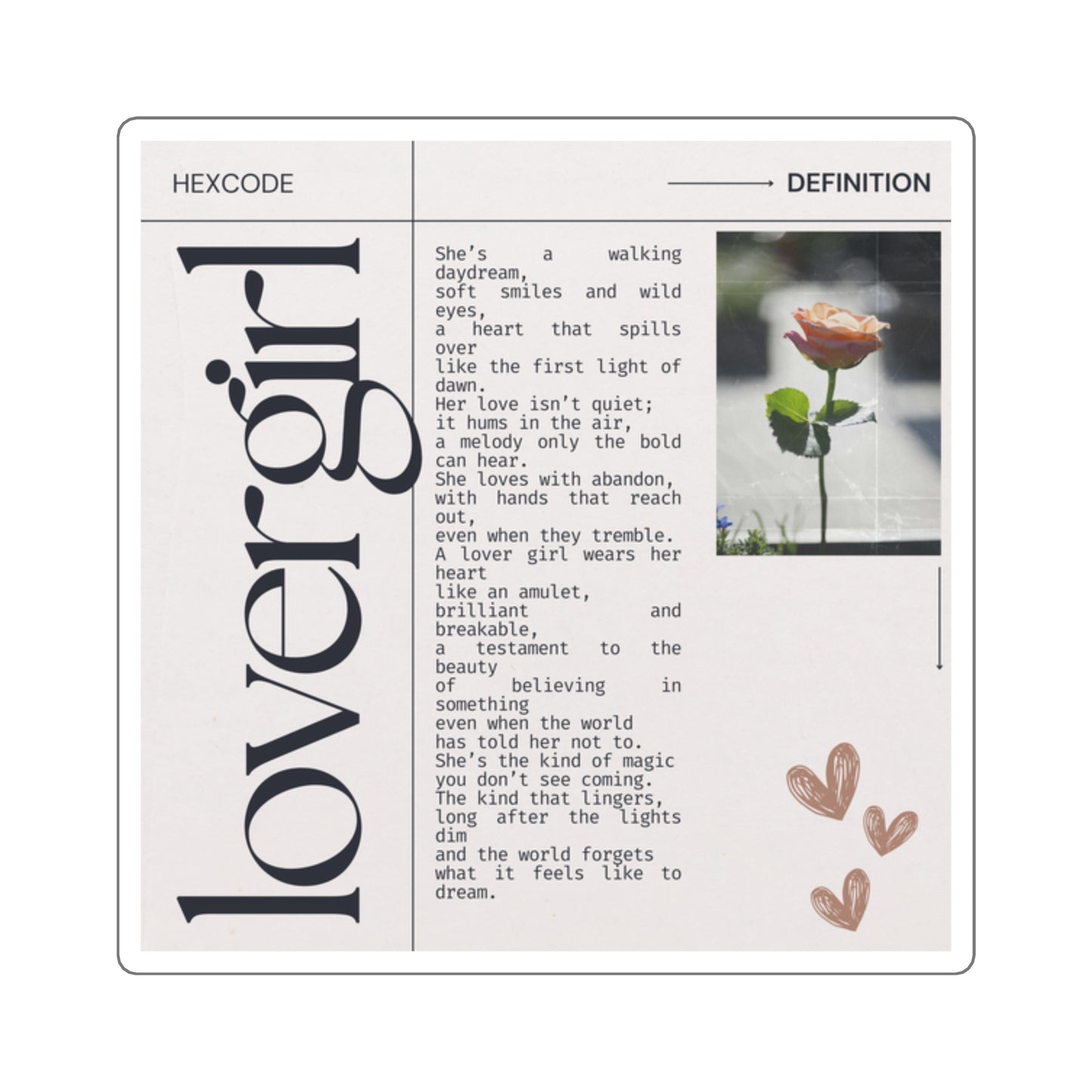 Lovergirl Sticker