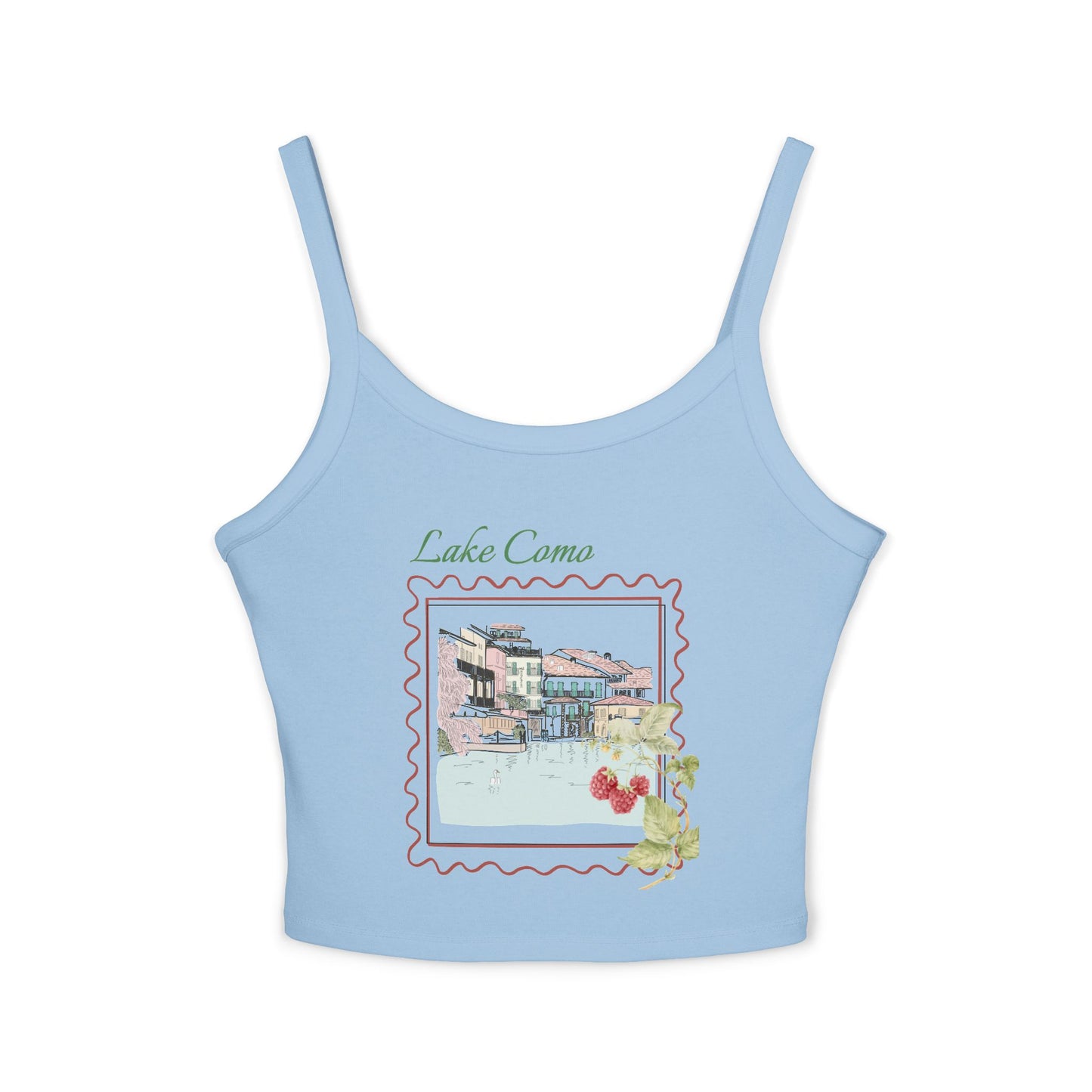 Lake Como Italy Spaghetti Strap Tank Top