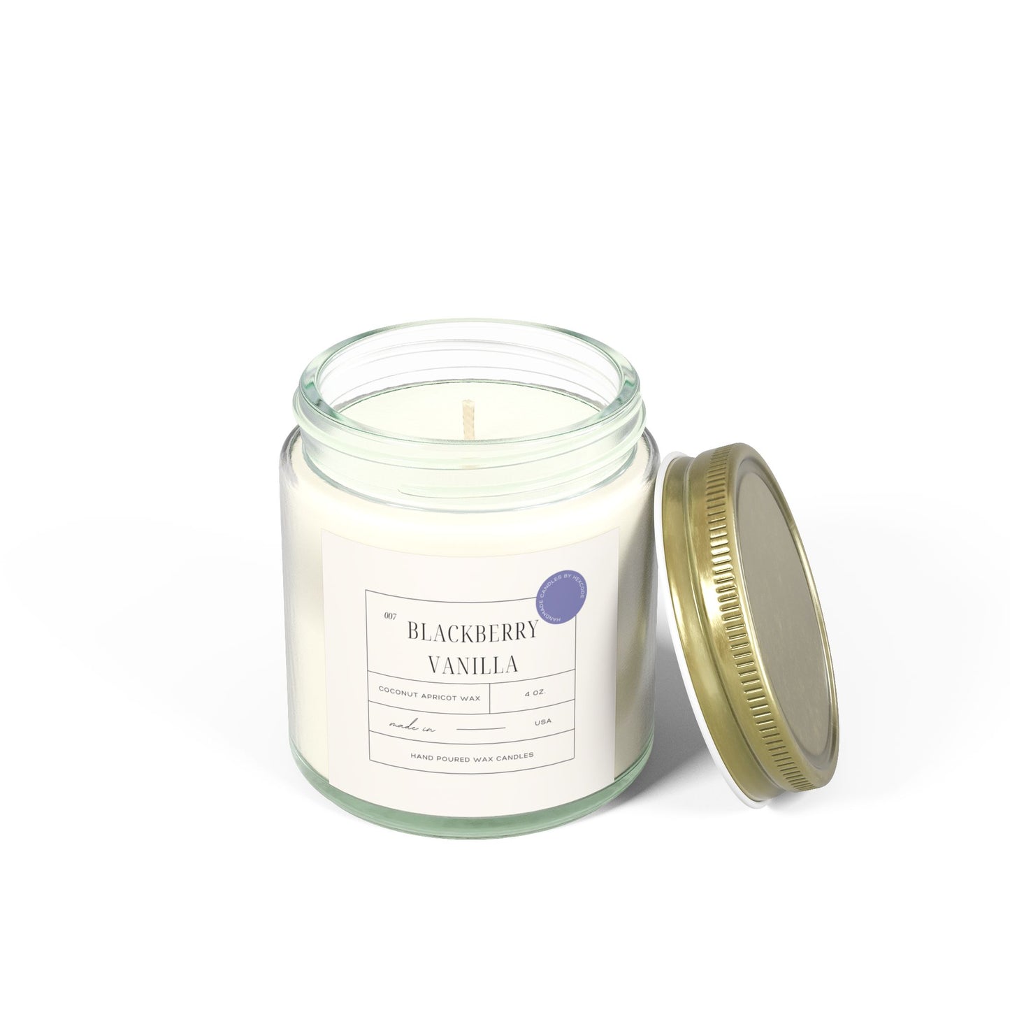 Blackberry Vanilla - Coconut Apricot Scented Candle