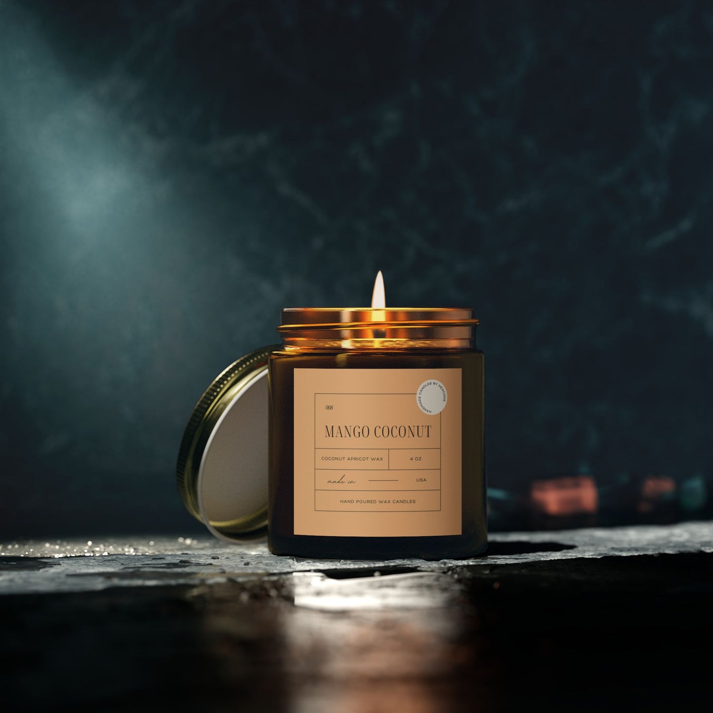 Mango Coconut - Coconut Apricot Scented Candle