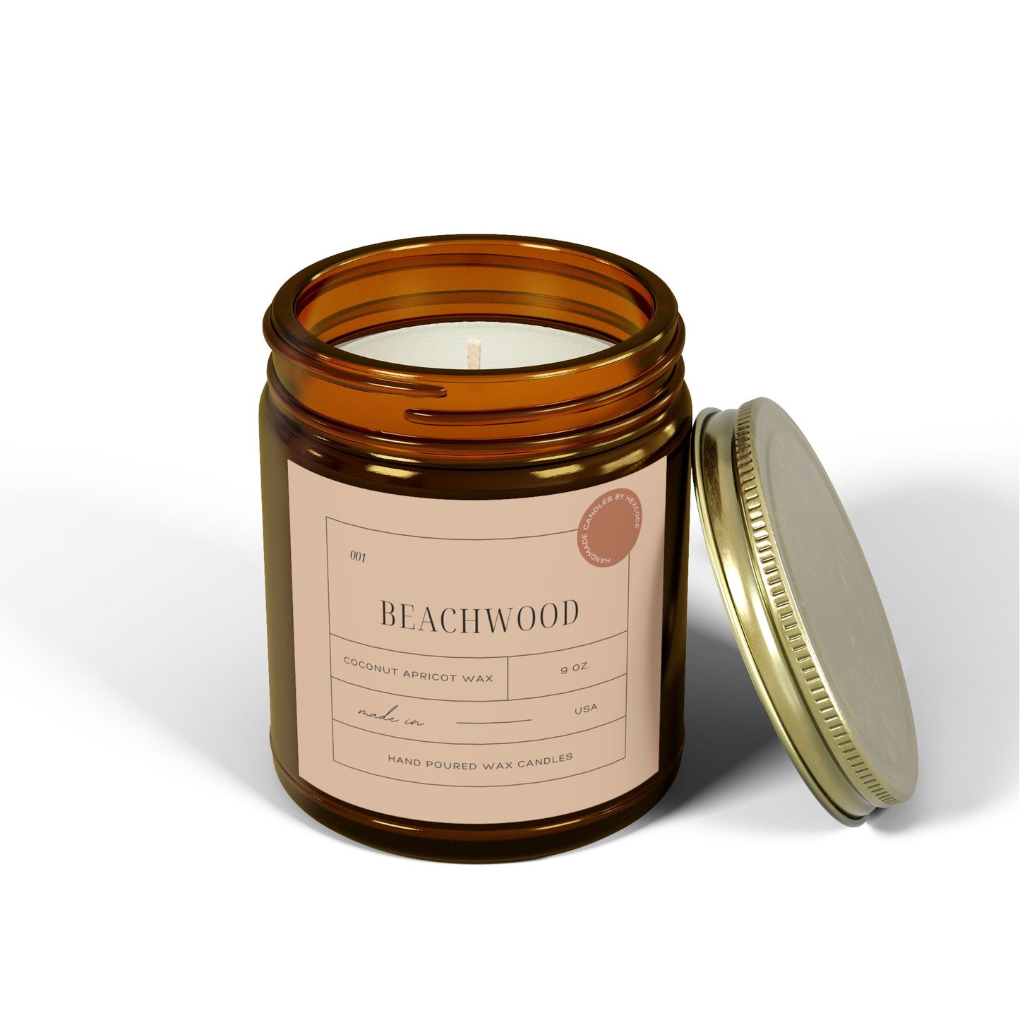 Beachwood - Coconut Apricot Scented Candle