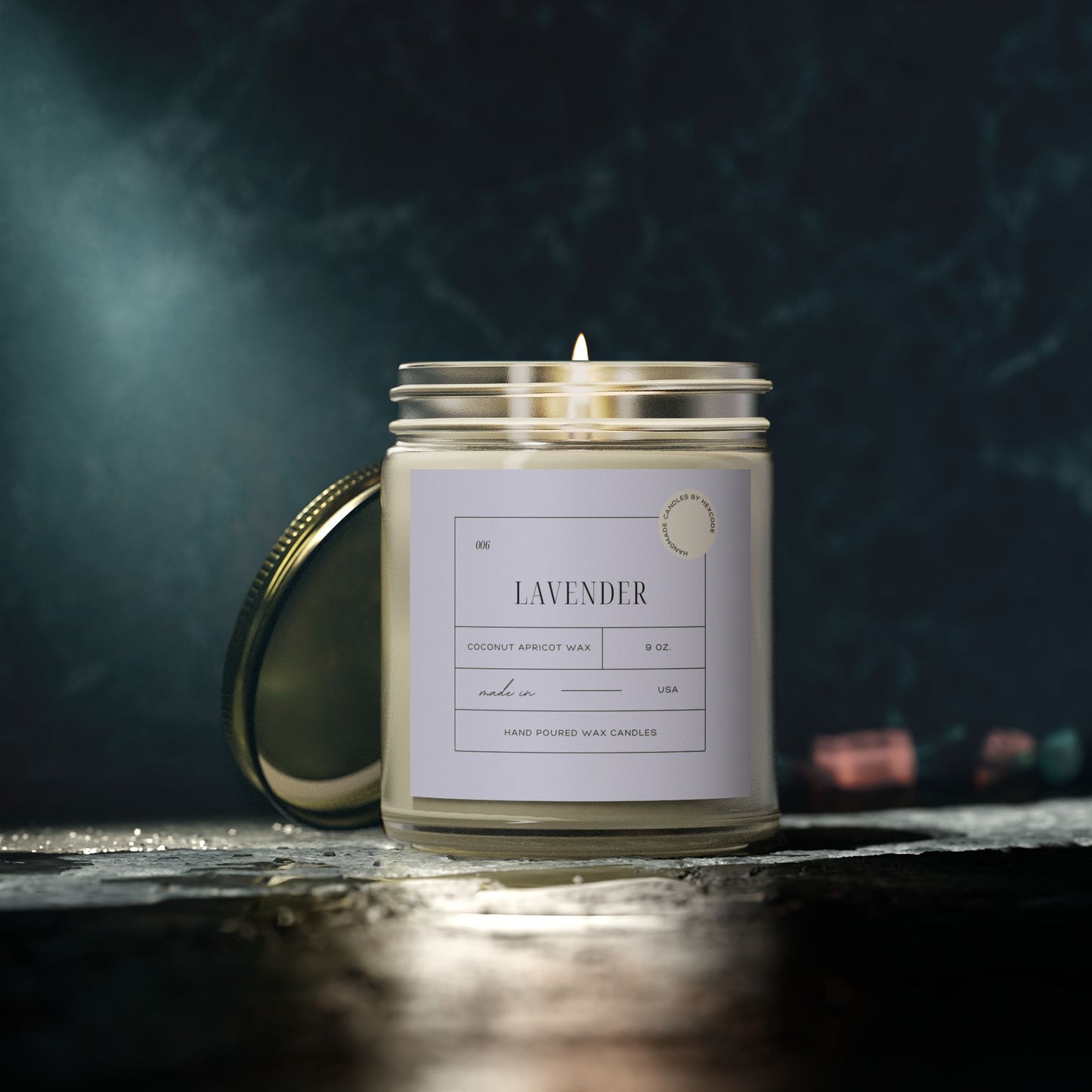 Lavender - Coconut Apricot Scented Candle