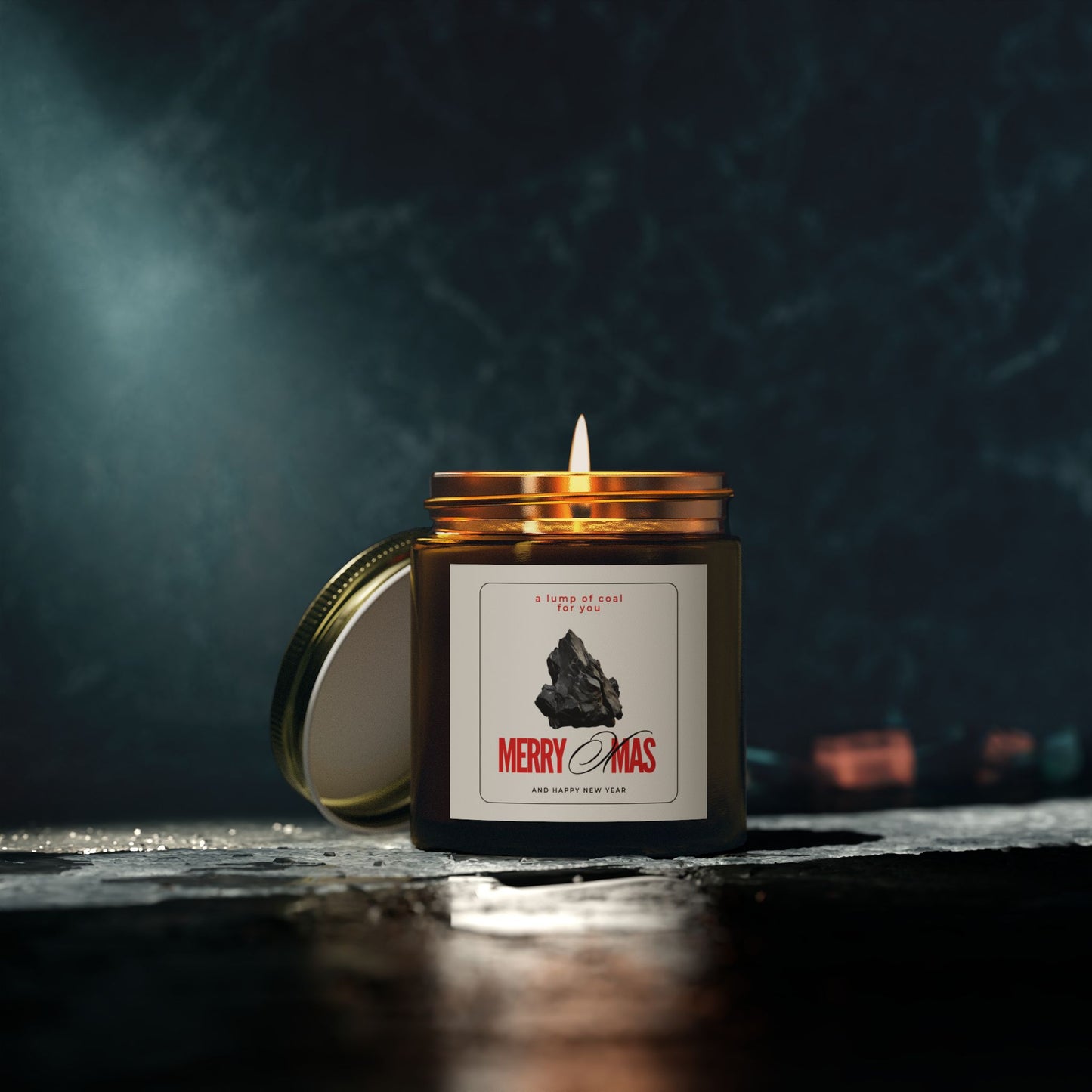 A Lump of Coal For You Merry Xmas Scented Candle