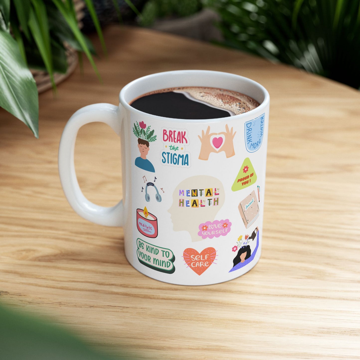 Mental Health Matters Cute Ceramic Coffee Cup Mug