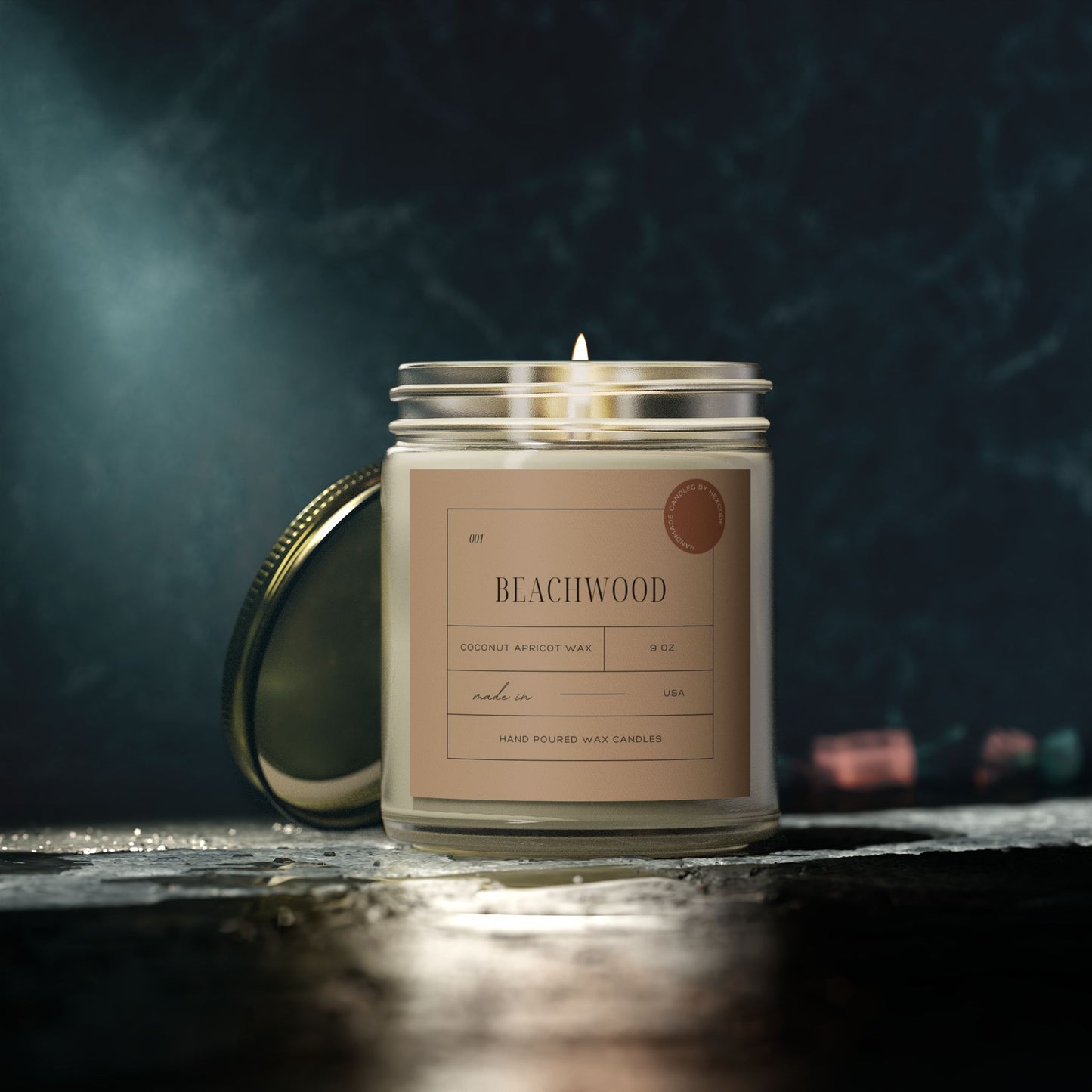 Beachwood - Coconut Apricot Scented Candle