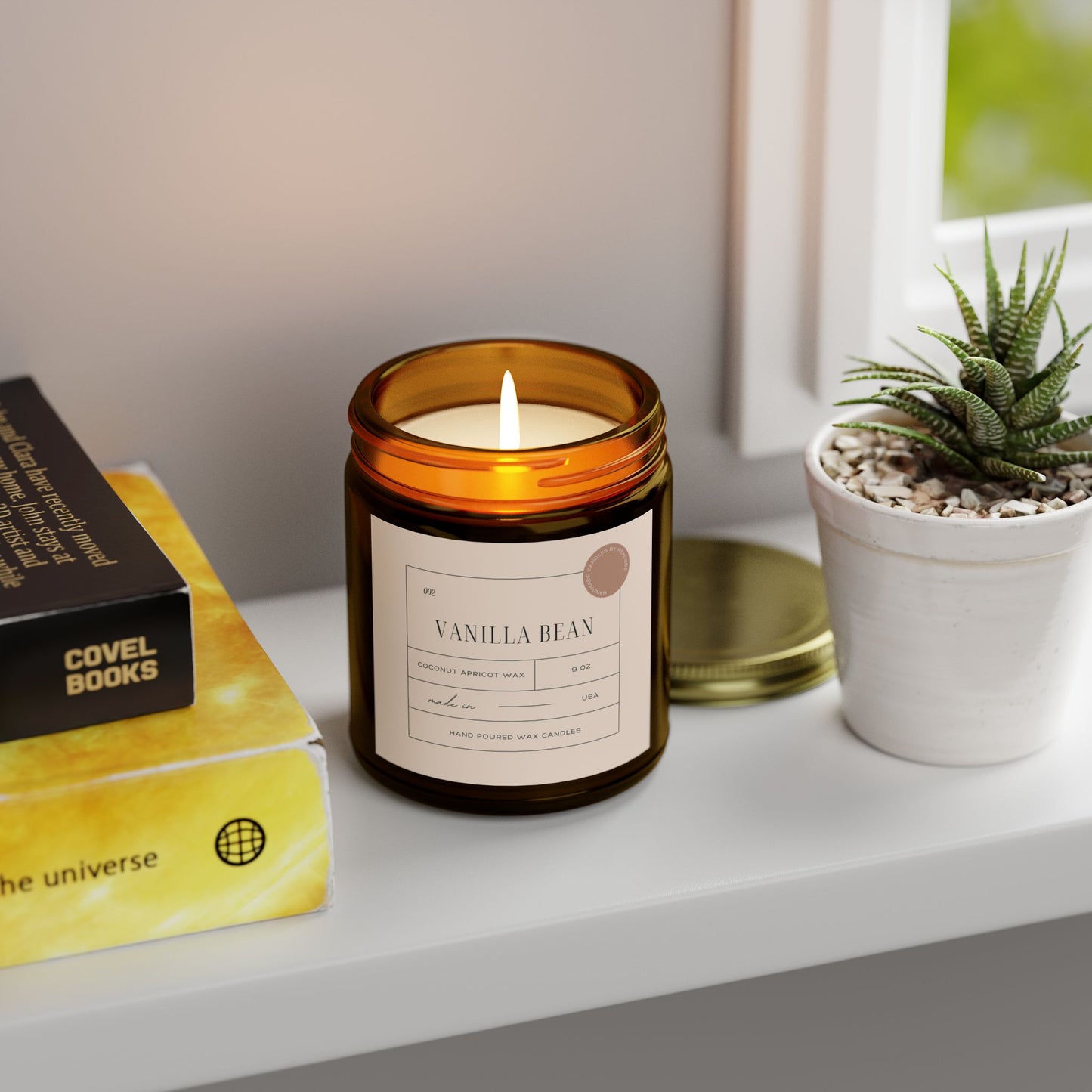 Vanilla Bean - Coconut Apricot Wax Scented Candle