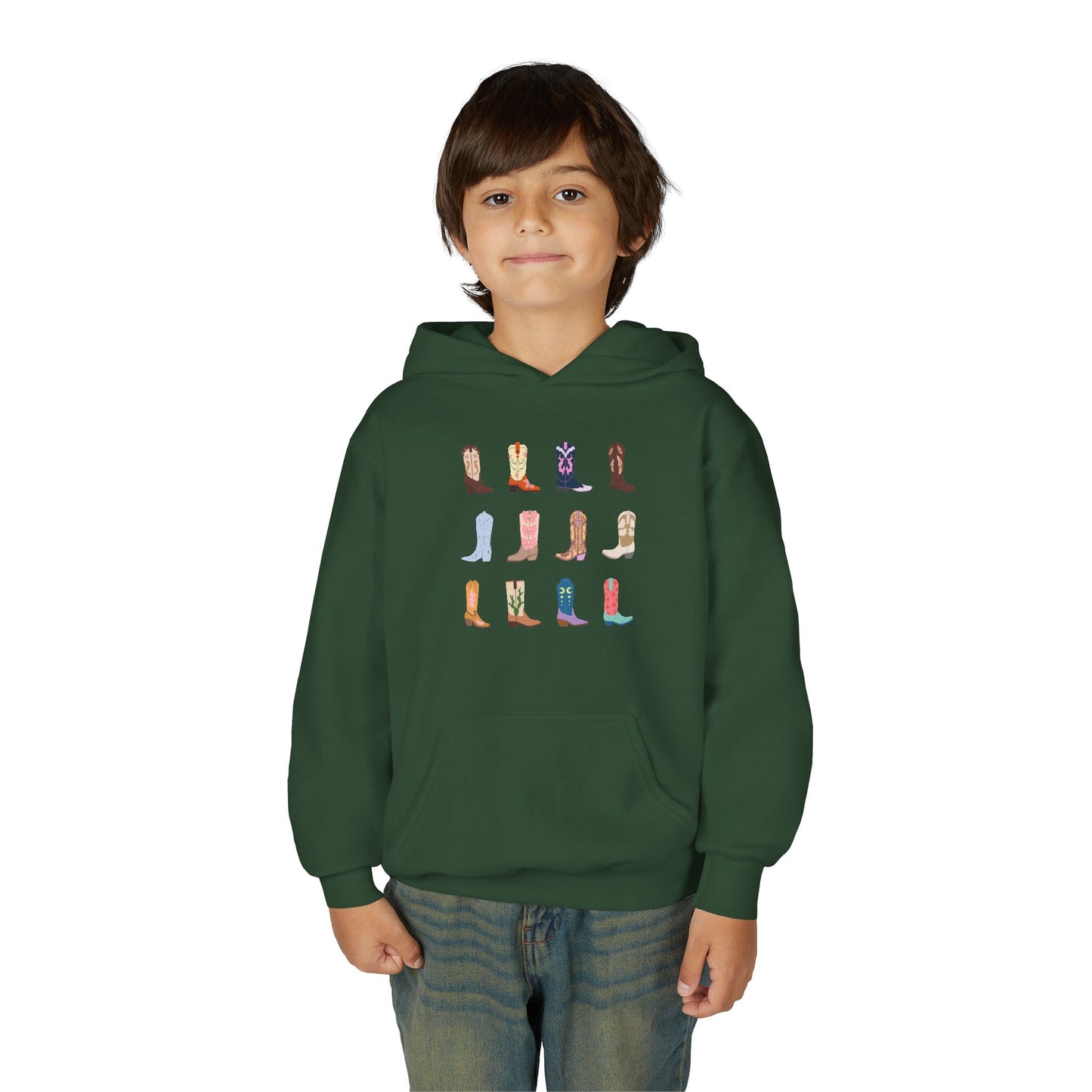 Cowboy Boot Youth Hoodie