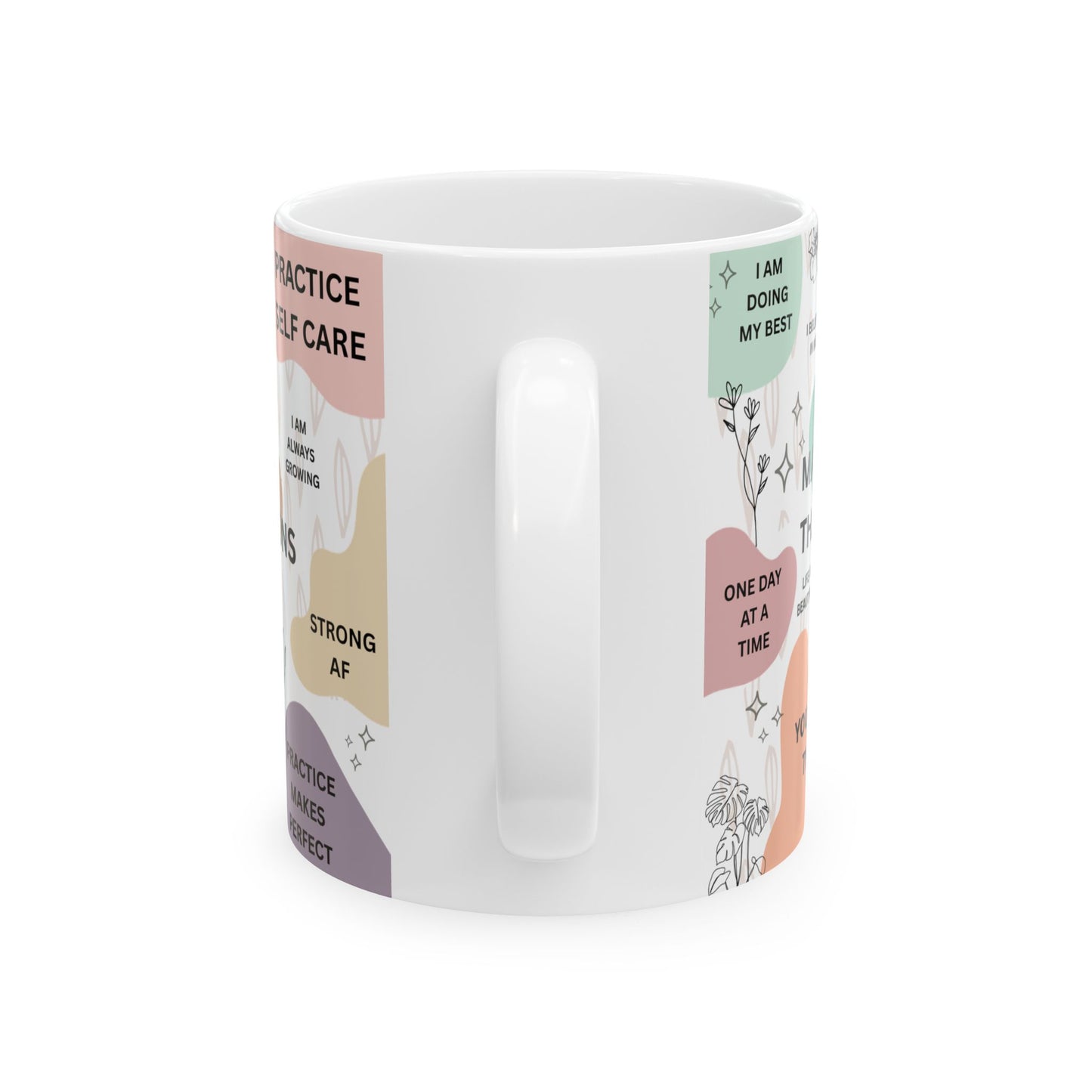 Mental Health & Daily Affirmations Ceramic Coffee Cup Mug