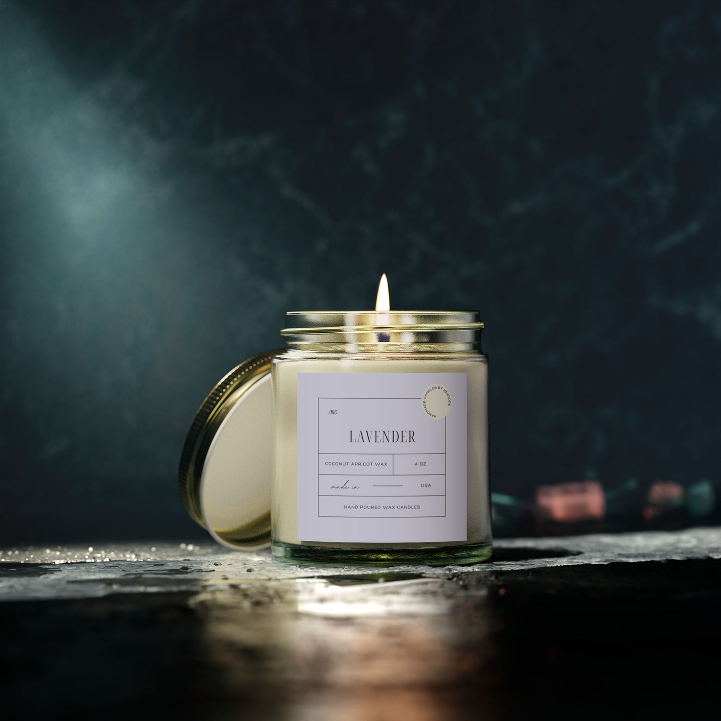 Lavender - Coconut Apricot Scented Candle