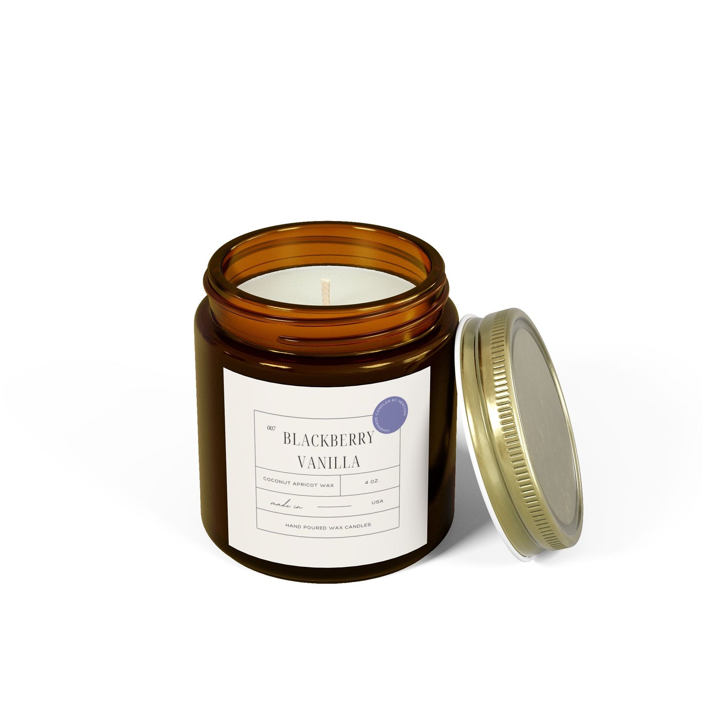 Blackberry Vanilla - Coconut Apricot Scented Candle