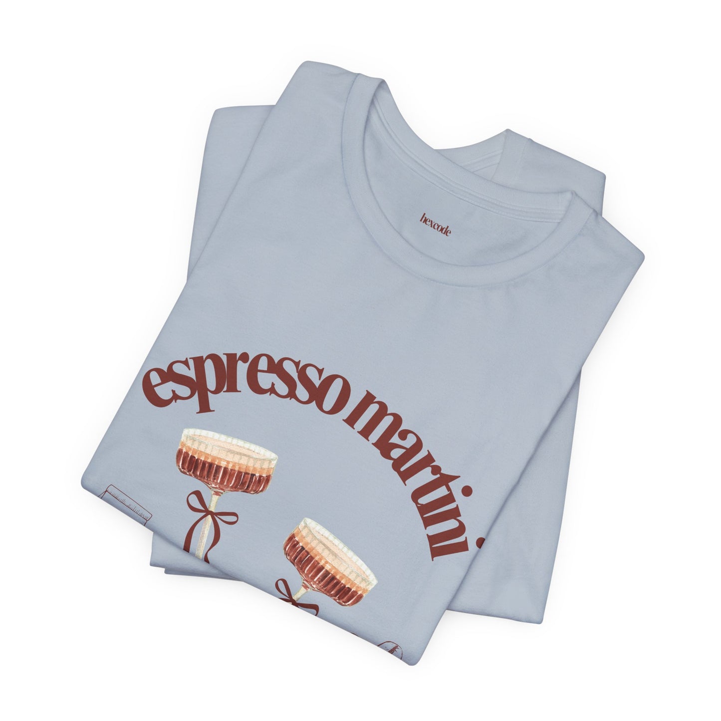 Espresso Martini Coffee Club Two Tinis Graphic Streetwear T-Shirt