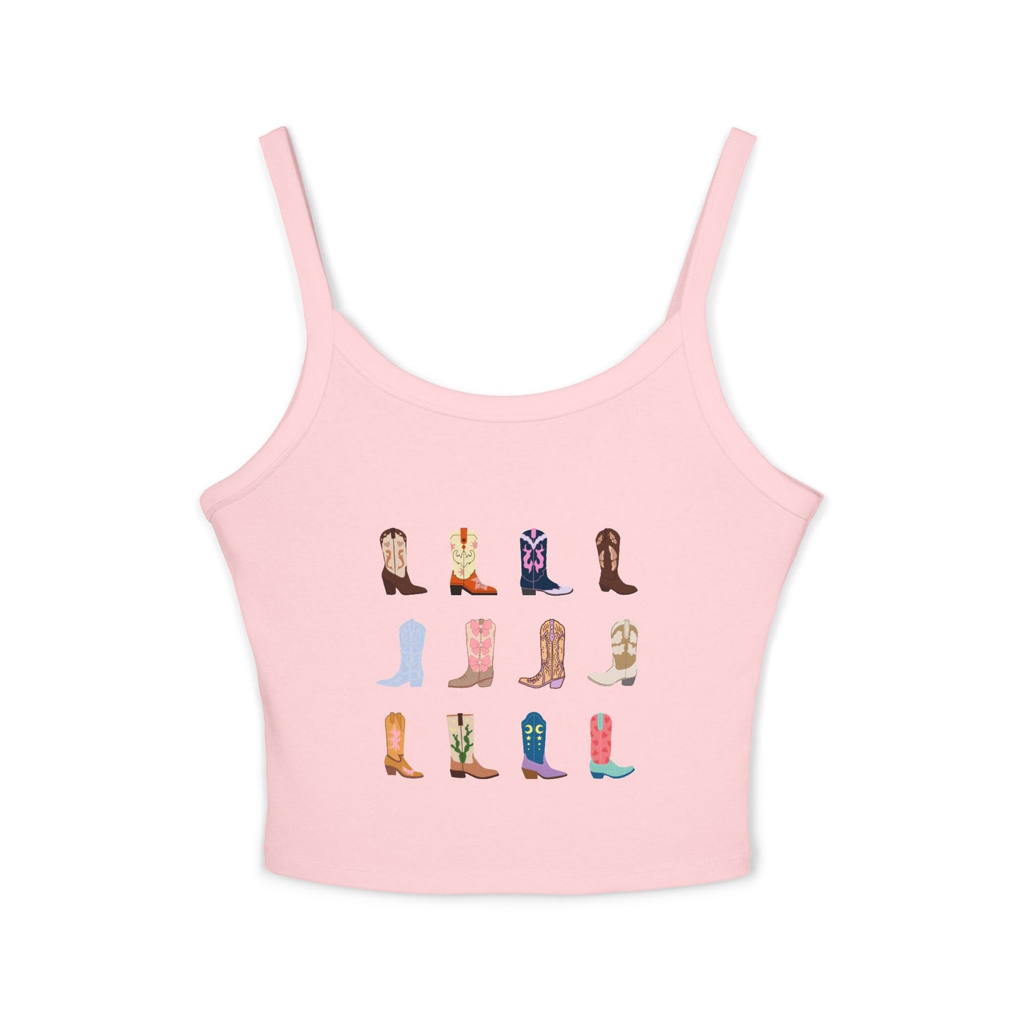 Cowboy Boots Spaghetti Strap Tank Top