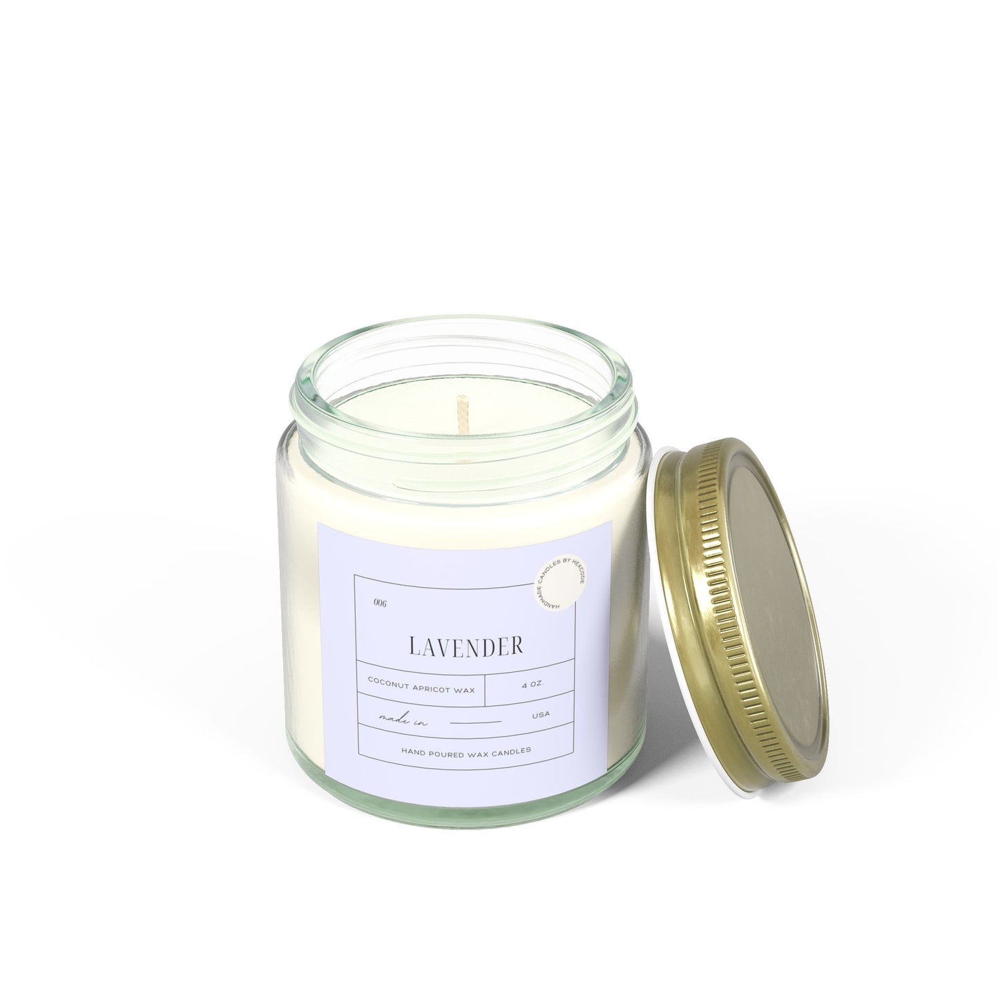 Lavender - Coconut Apricot Scented Candle
