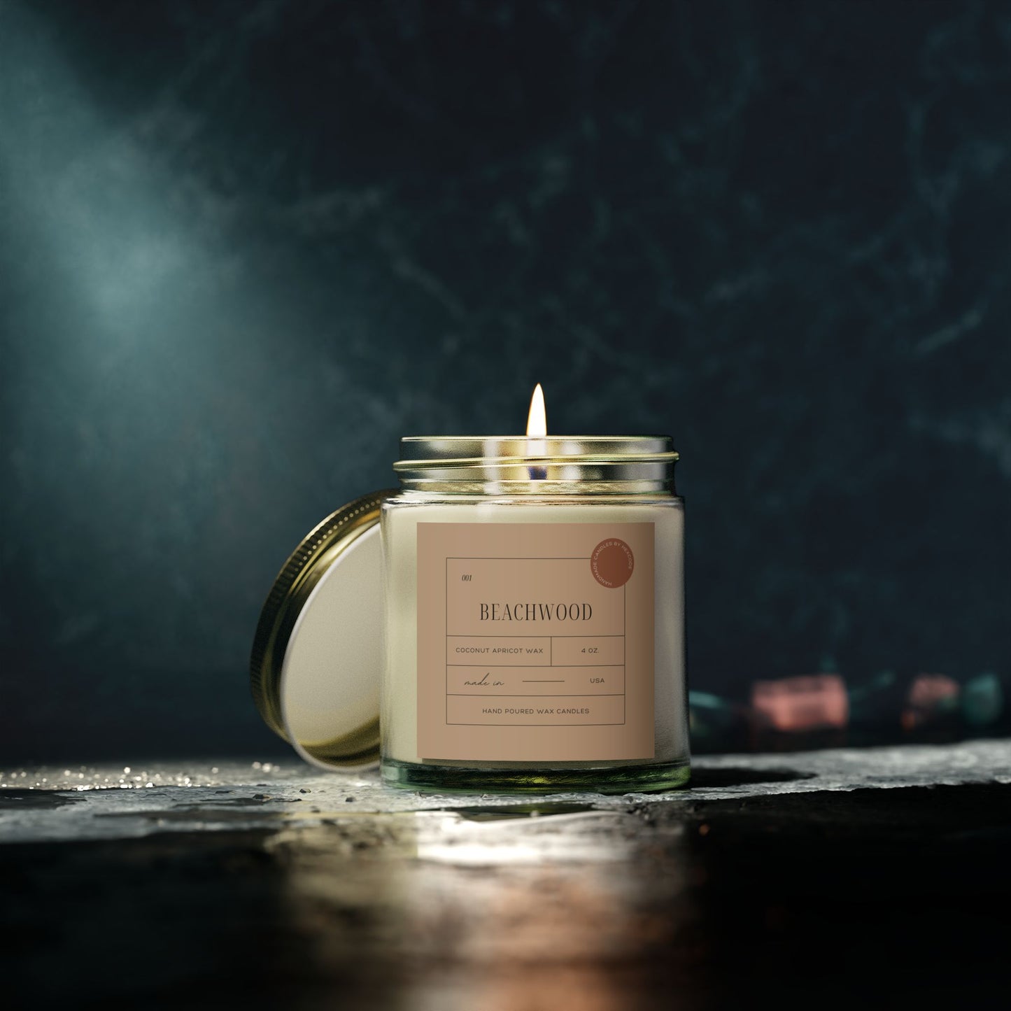 Beachwood - Coconut Apricot Scented Candle