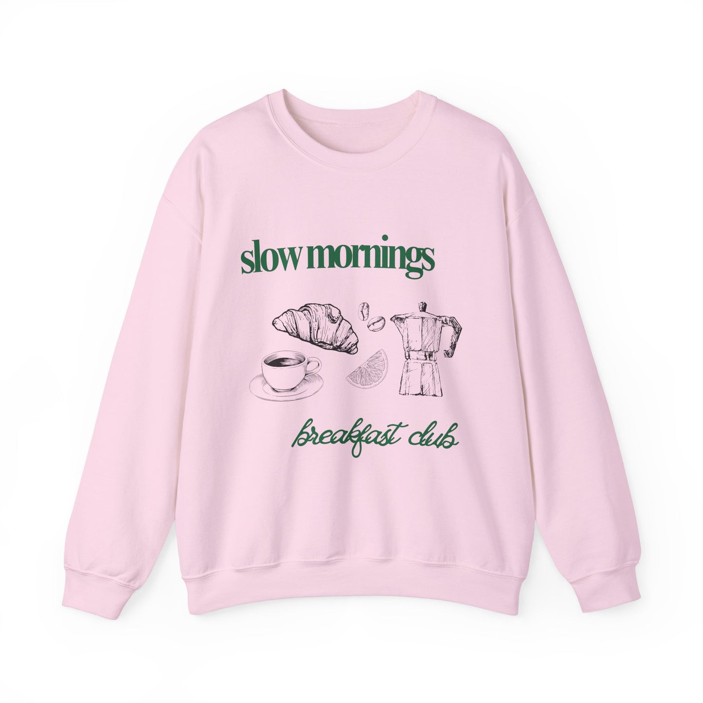 Slow Mornings Breakfast Club Coffee Graphic Sweatshirt