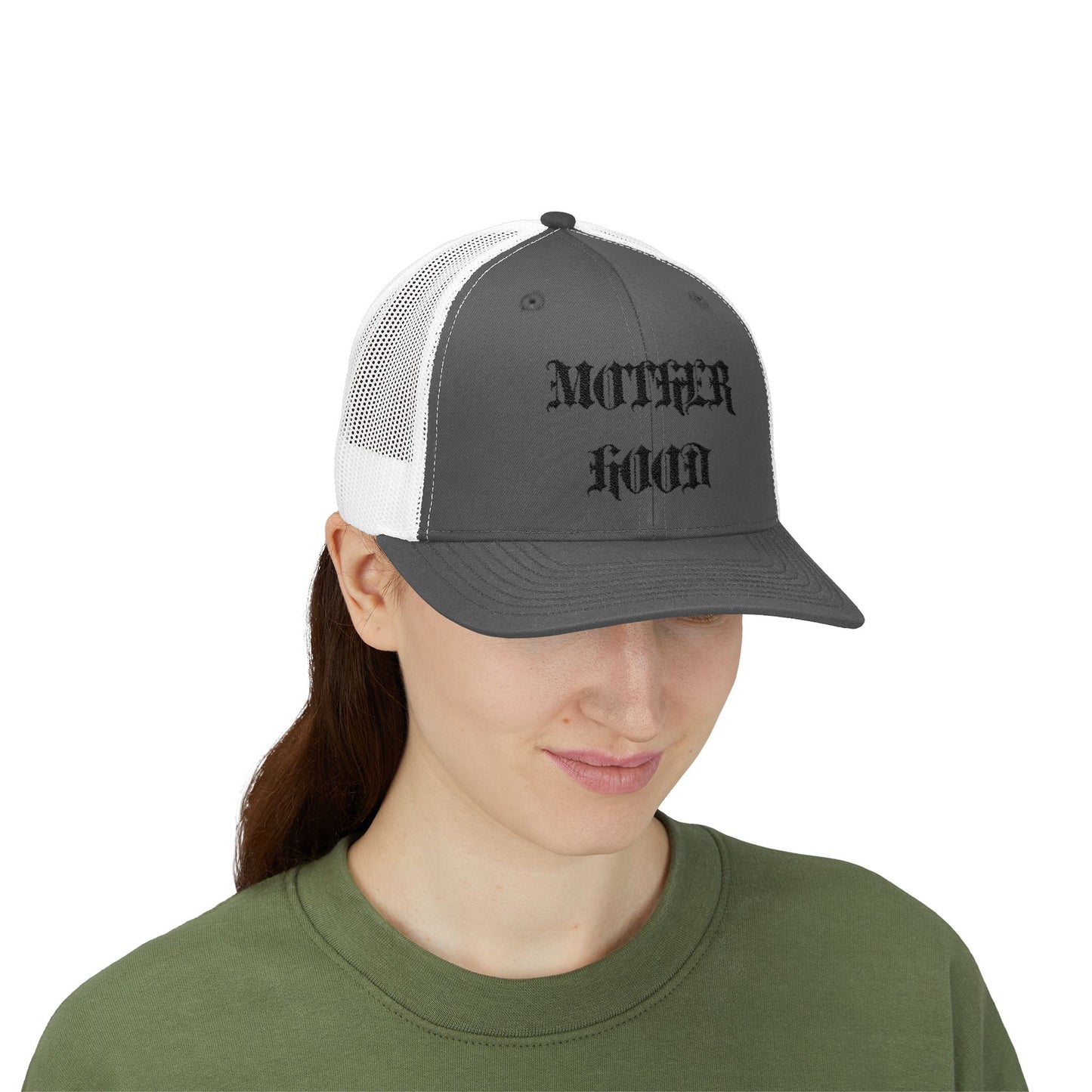 Mother Hood Embroidered Snapback Trucker Cap