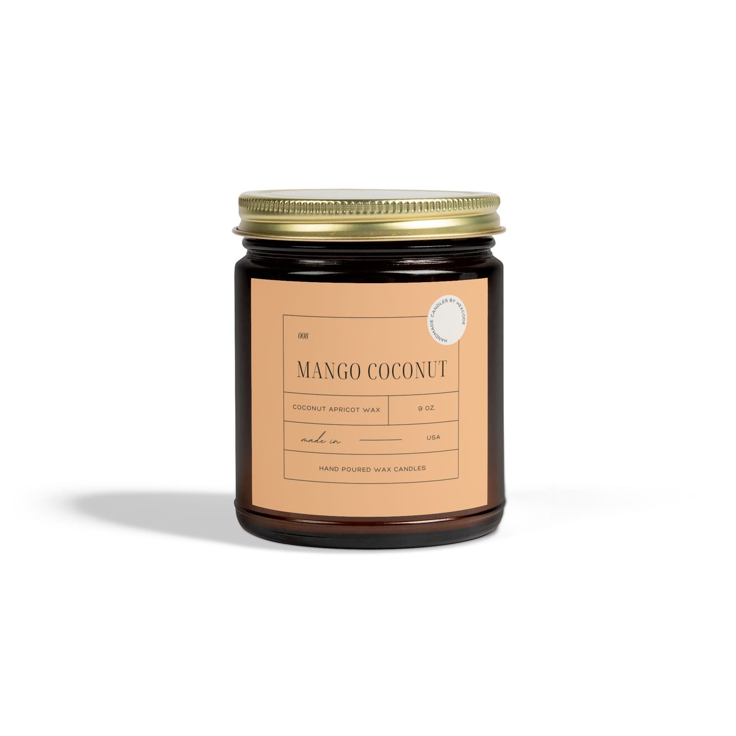 Mango Coconut - Coconut Apricot Scented Candle