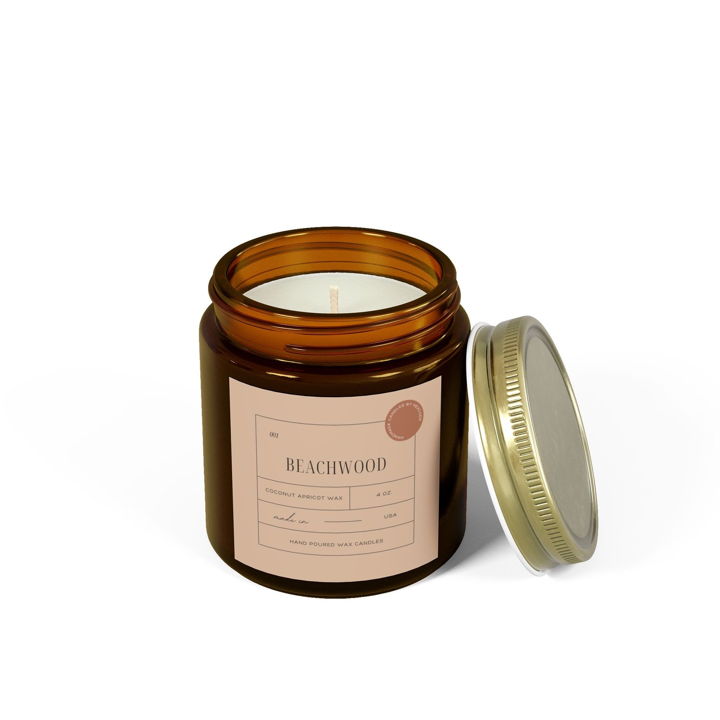 Beachwood - Coconut Apricot Scented Candle