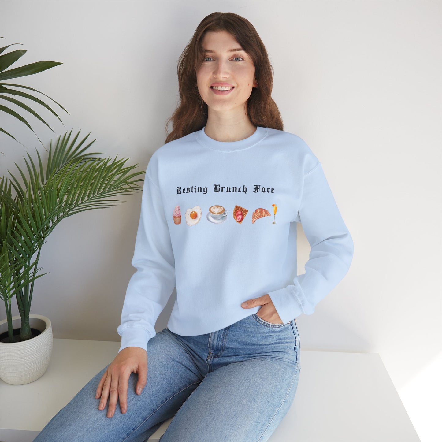Resting Brunch Face Graphic Sweatshirt