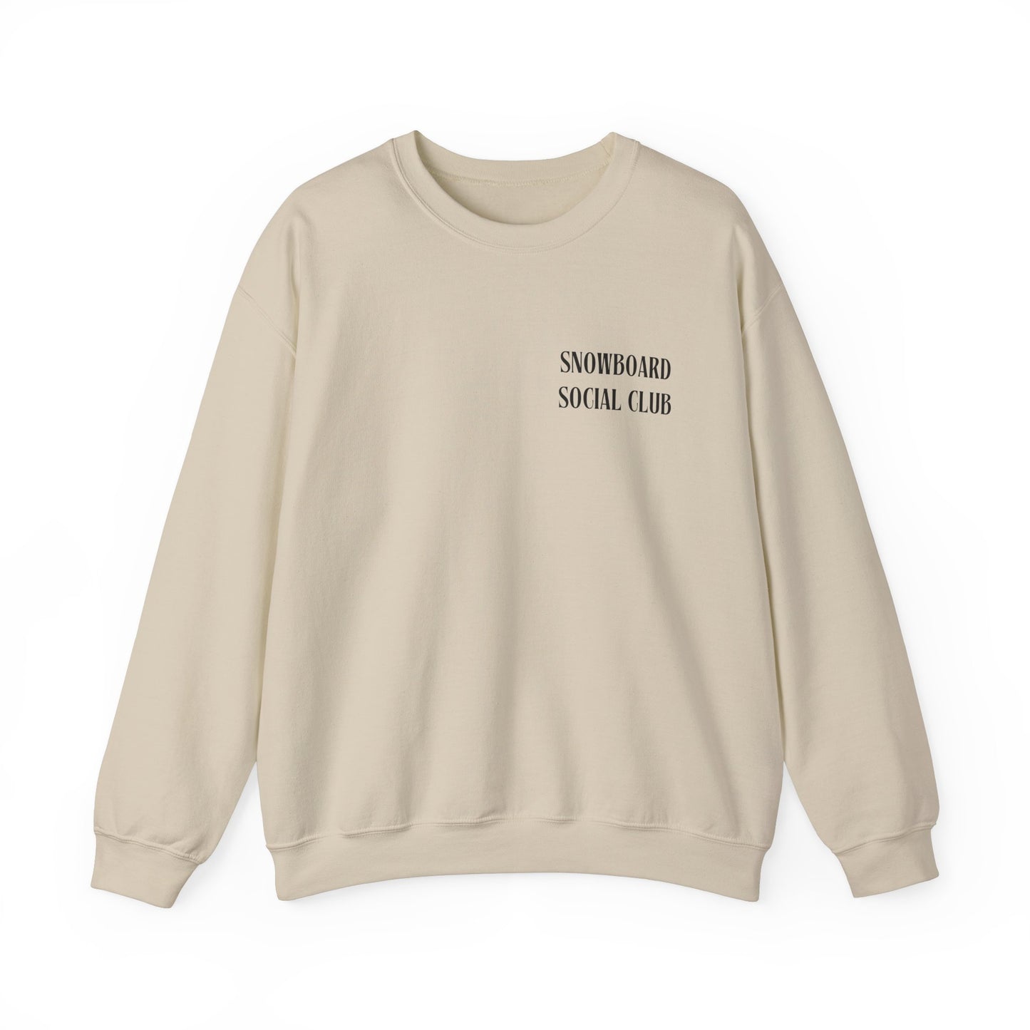 Snowboard Social Club Graphic Snowboard Sweatshirt, Powder to the People Ski Sweatshirt, Unisex Snowboarder Shirt, Snowboarding Gift