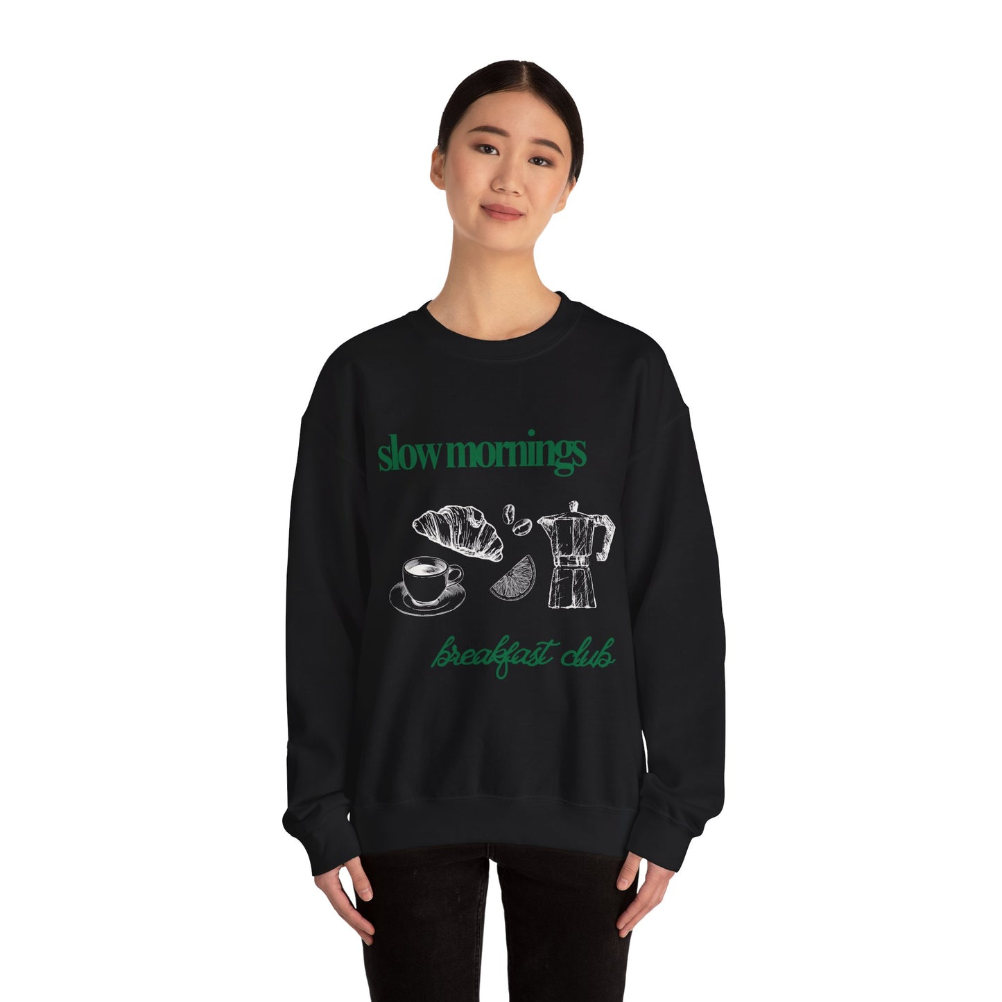 Slow Mornings Breakfast Club Coffee Graphic Sweatshirt