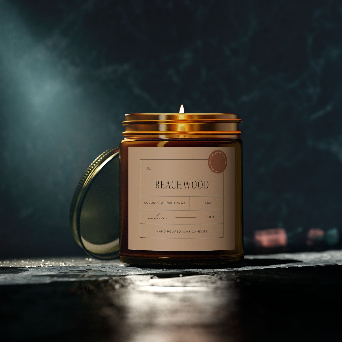 Beachwood - Coconut Apricot Scented Candle