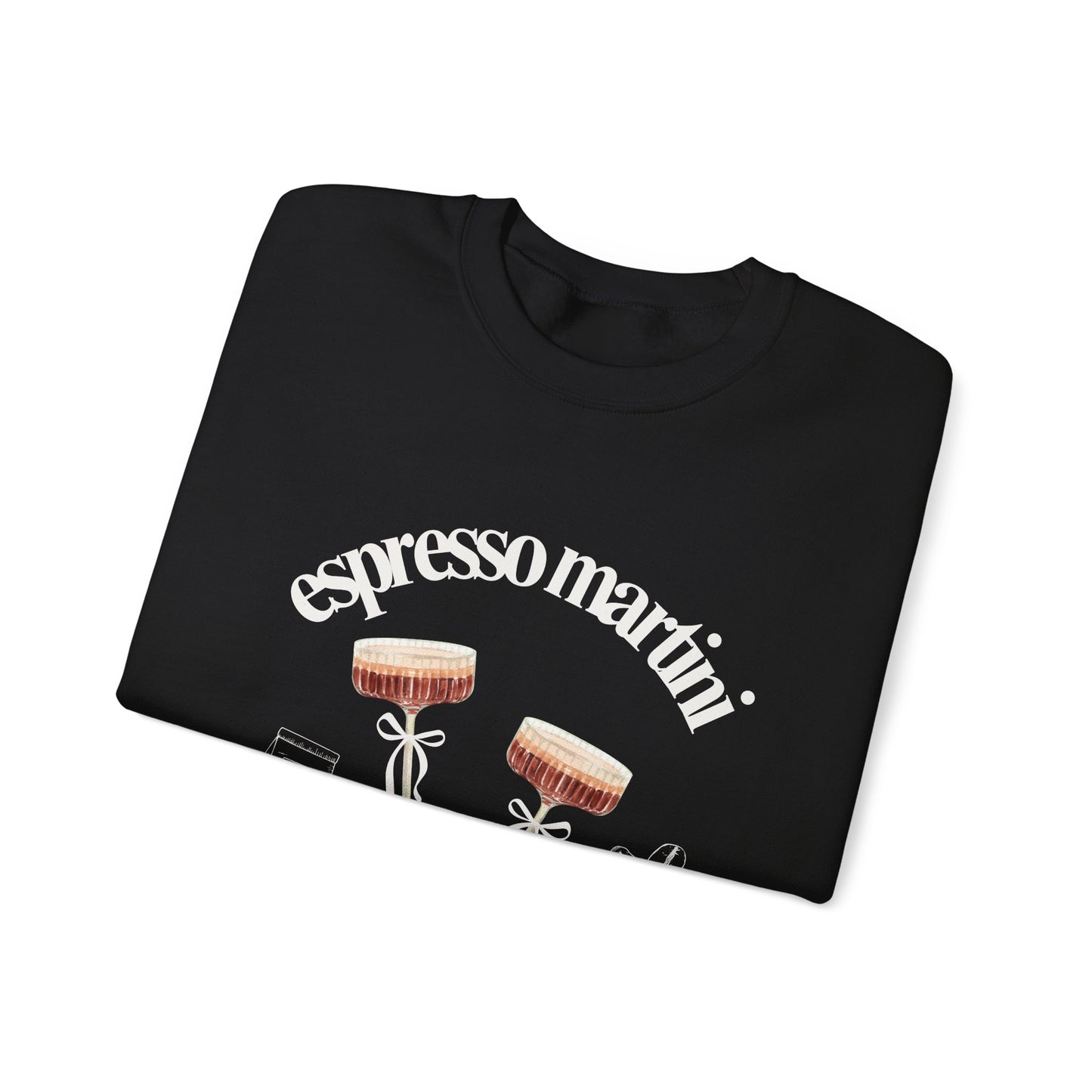 Espresso Martini Coffee Club Two Tinis Graphic Sweatshirt